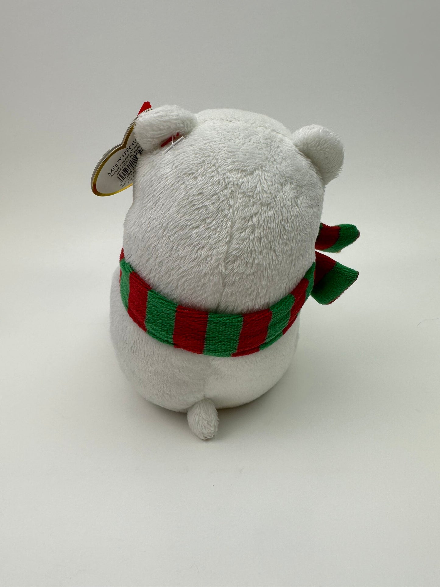 Ty Beanie Baby “Snowdrop” the Polar Bear with Holiday Scarf (6 inch)