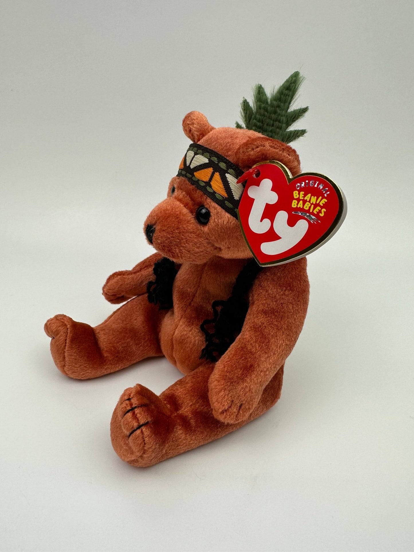 Ty Beanie Baby “Little Feather” the First Nations, Métis, Inuit Bear! (7 inch)