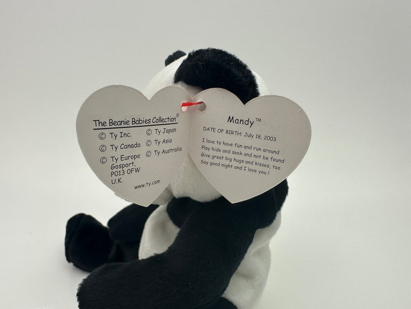 Ty Beanie Baby “Mandy” the Panda Bear ! (7.5 inch)