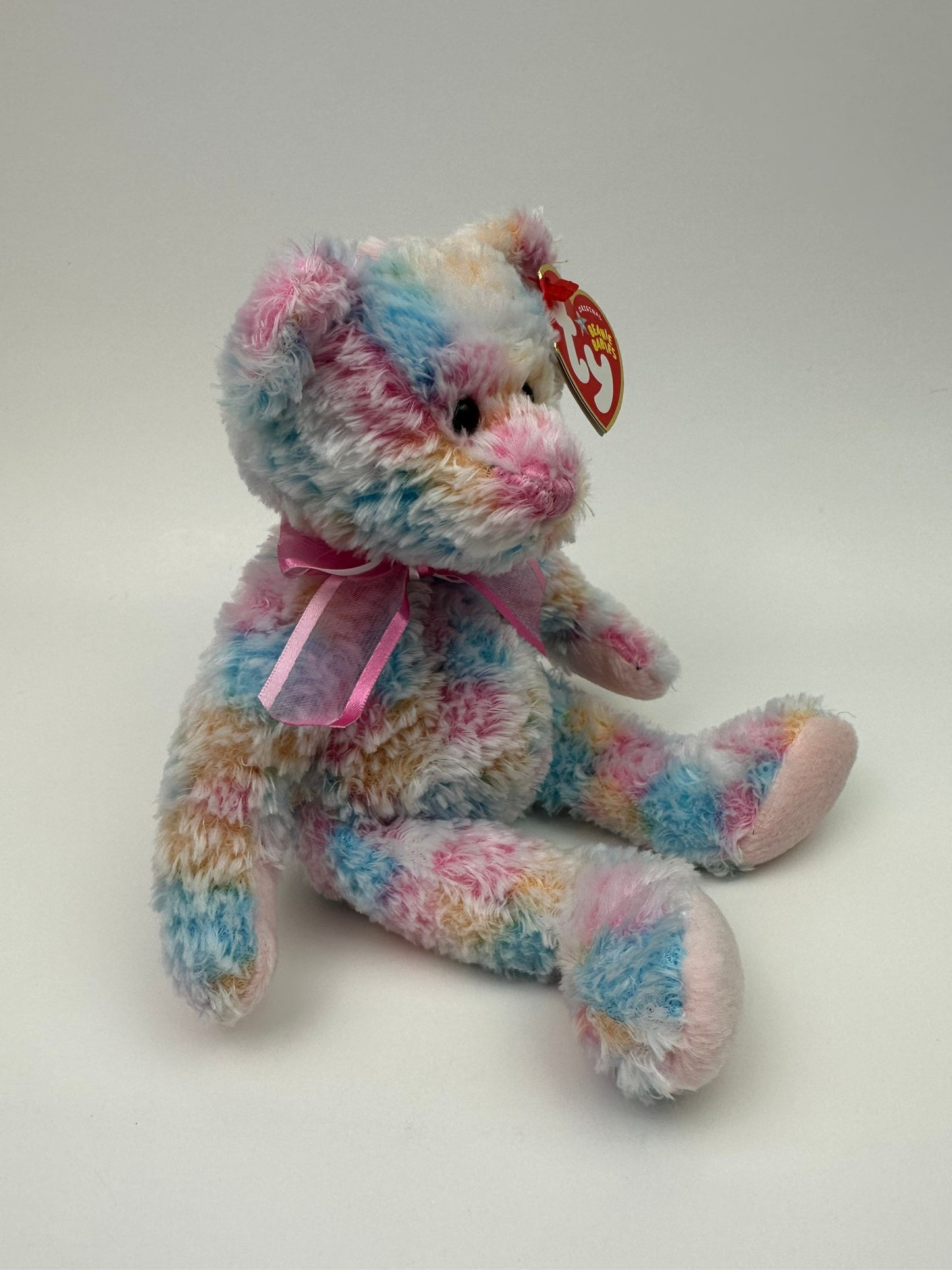 Ty Beanie Baby “Twirls” the Super Cute Multicoloured Bear! (8.5 inch)