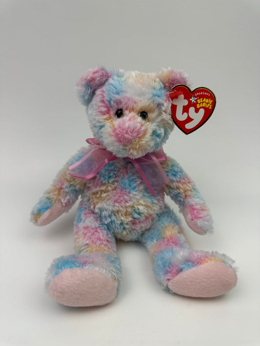 Ty Beanie Baby “Twirls” the Super Cute Multicoloured Bear! (8.5 inch)