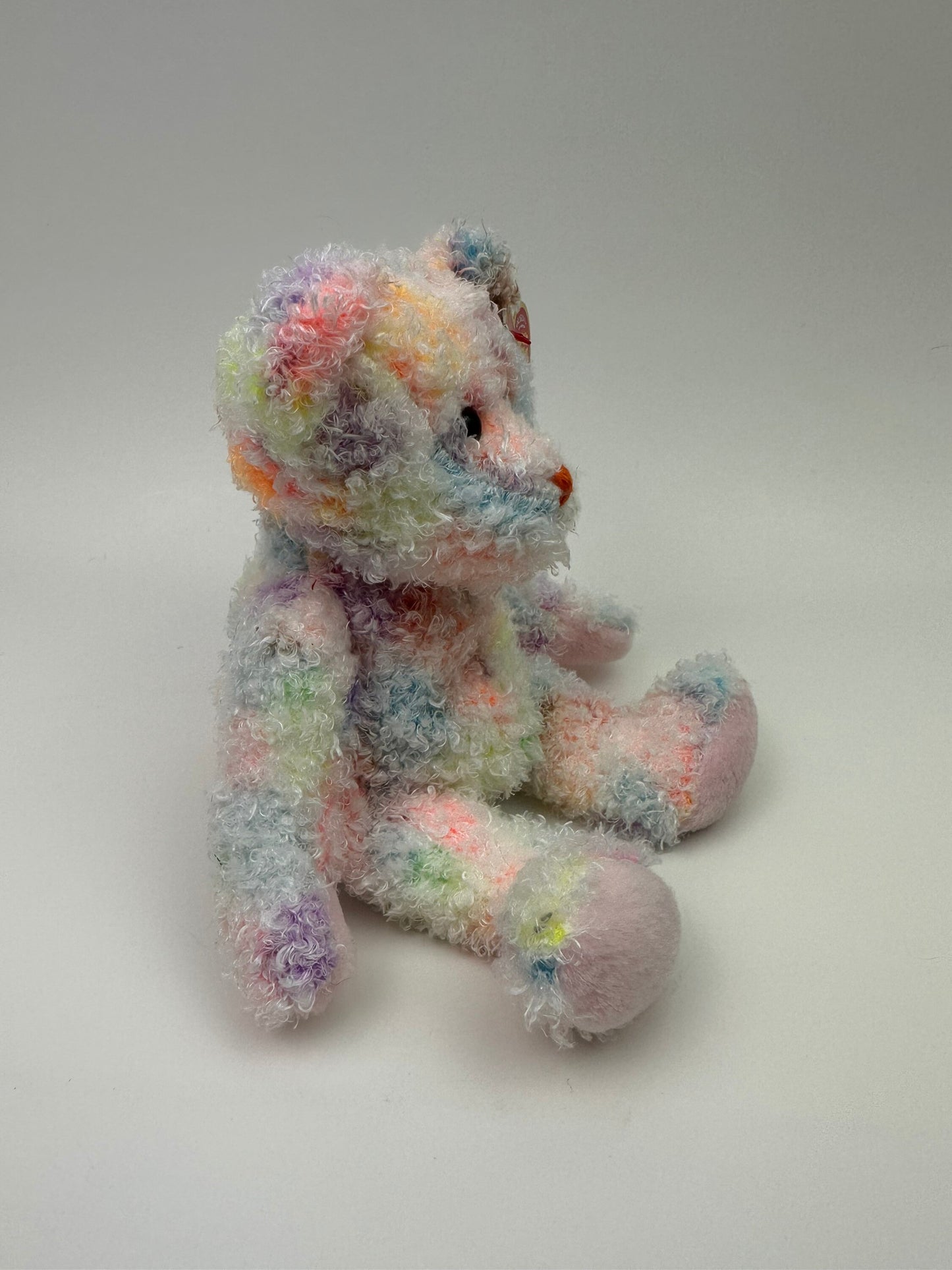 Ty Beanie Baby “Poolside” the Super Cute Multicoloured Bear - Internet Exclusive *Rare* (8.5 inch)