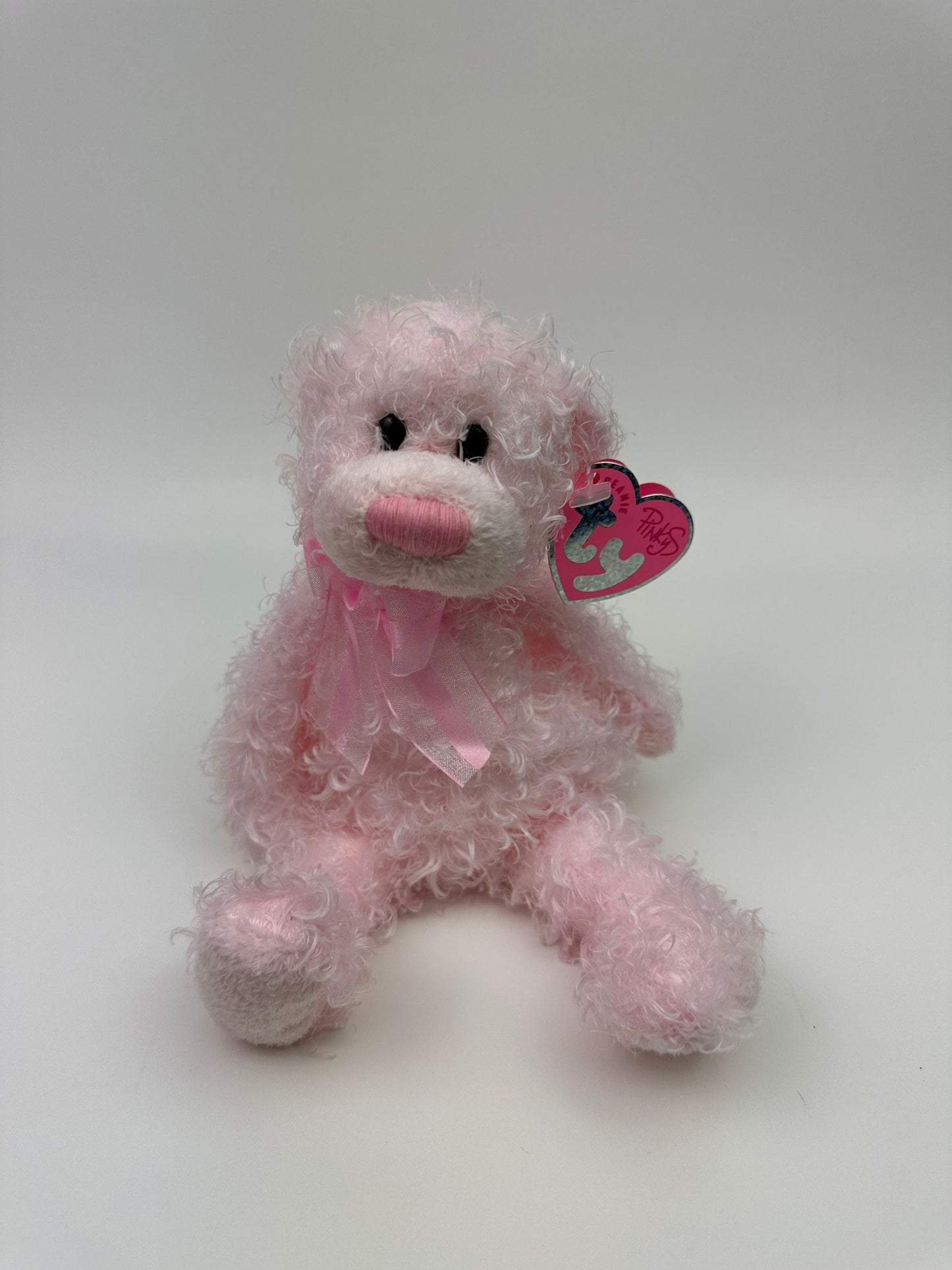 Ty Beanie Baby “Delights” the Pink Curly Haired Bear - Internet Exclusive (8 inch)