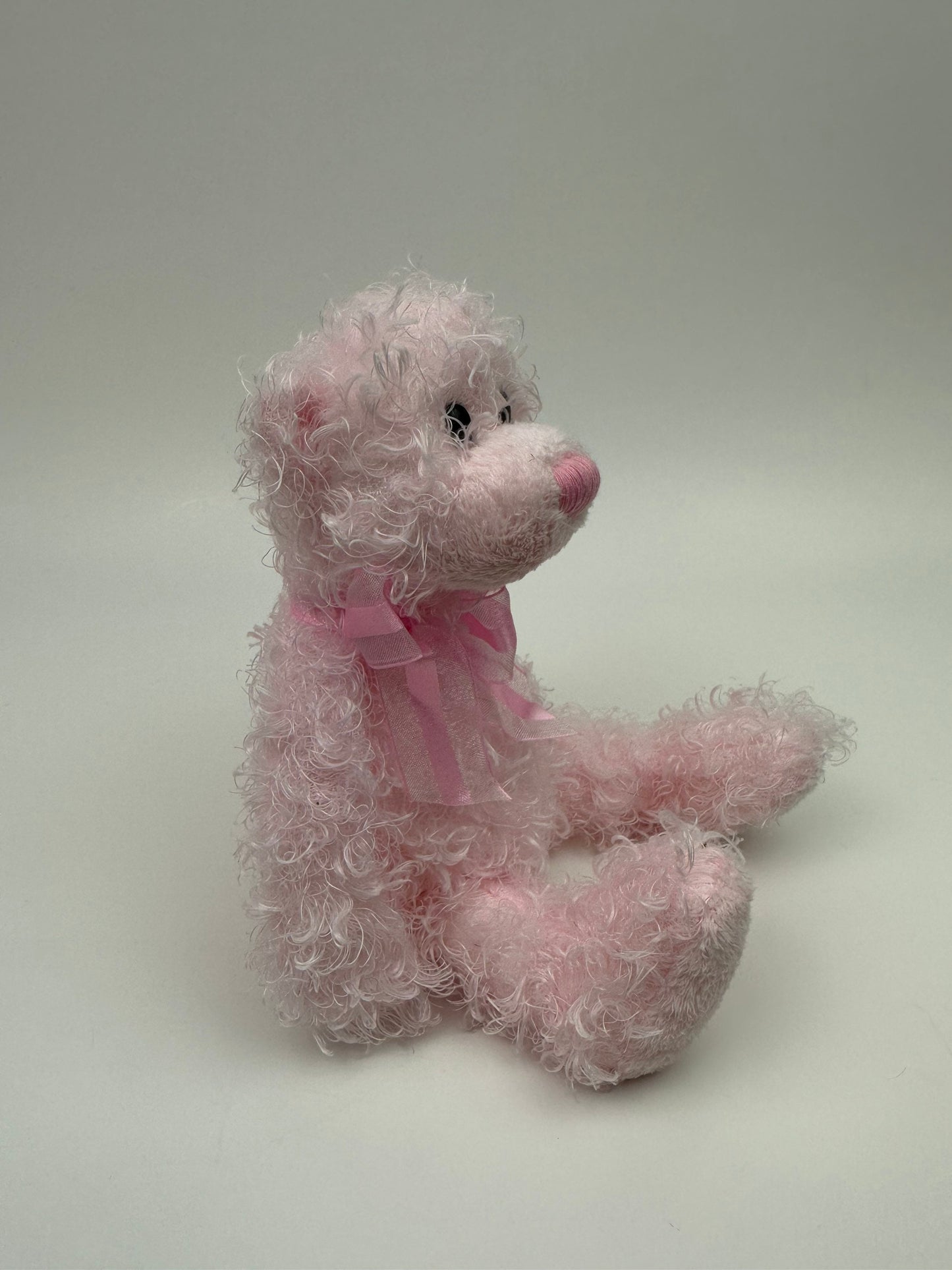 Ty Beanie Baby “Delights” the Pink Curly Haired Bear - Internet Exclusive (8 inch)