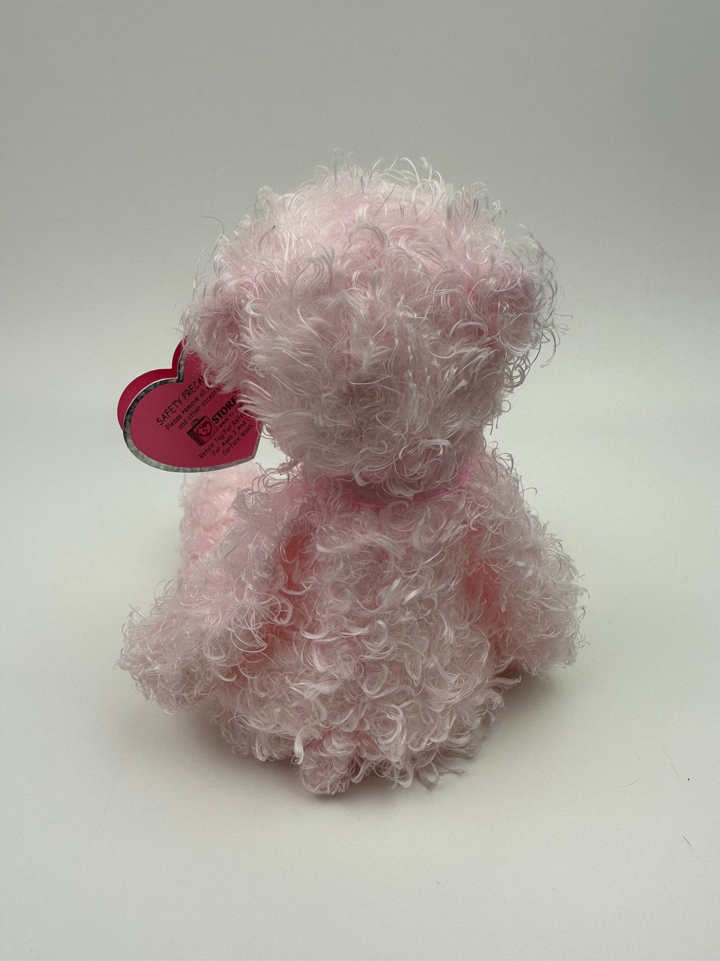 Ty Beanie Baby “Delights” the Pink Curly Haired Bear - Internet Exclusive (8 inch)