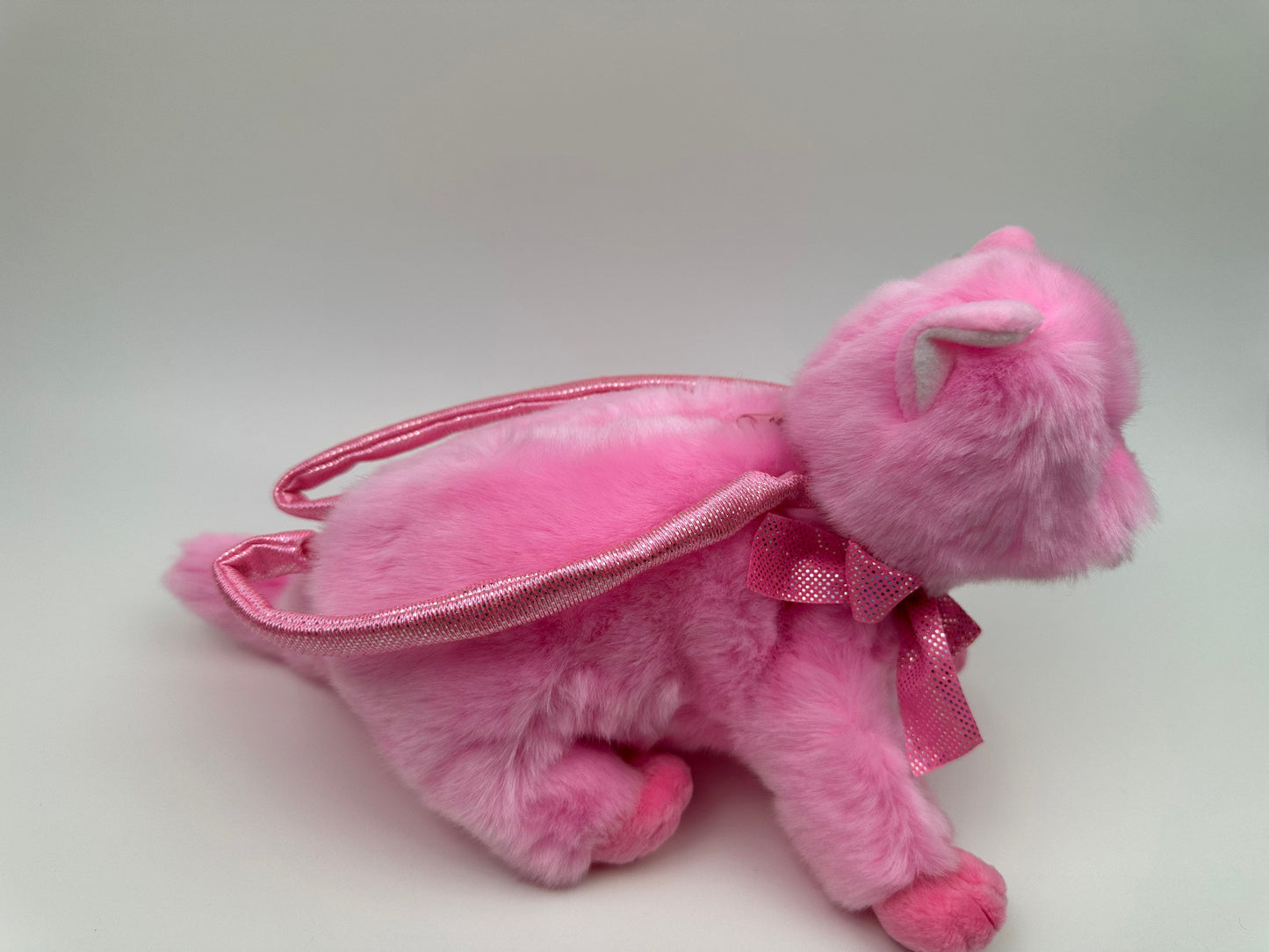 Ty Pinkys Collection “Chic” the Pink Cat Purse with Zipper and Handles (9 inch)