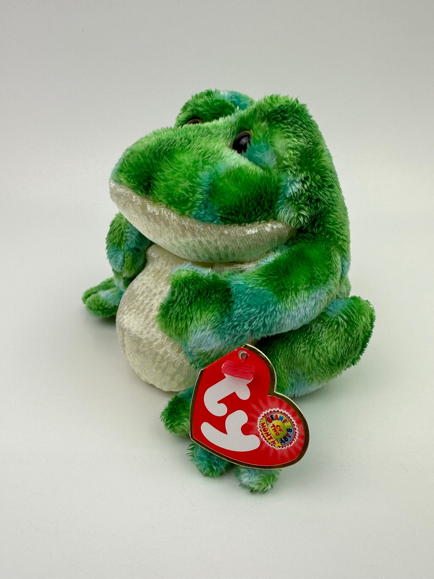 Ty Beanie Baby “Marsh” the adorable Bull Frog! Beanie Baby of the Month winner (7 inch)