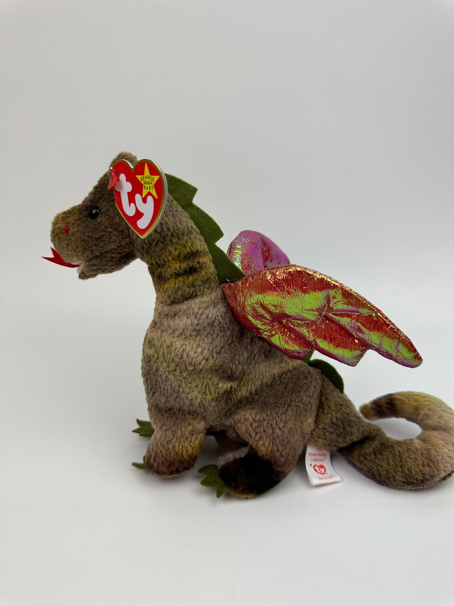 Ty Beanie Baby “Scorch” the Dragon - Colours Vary (7 inch)