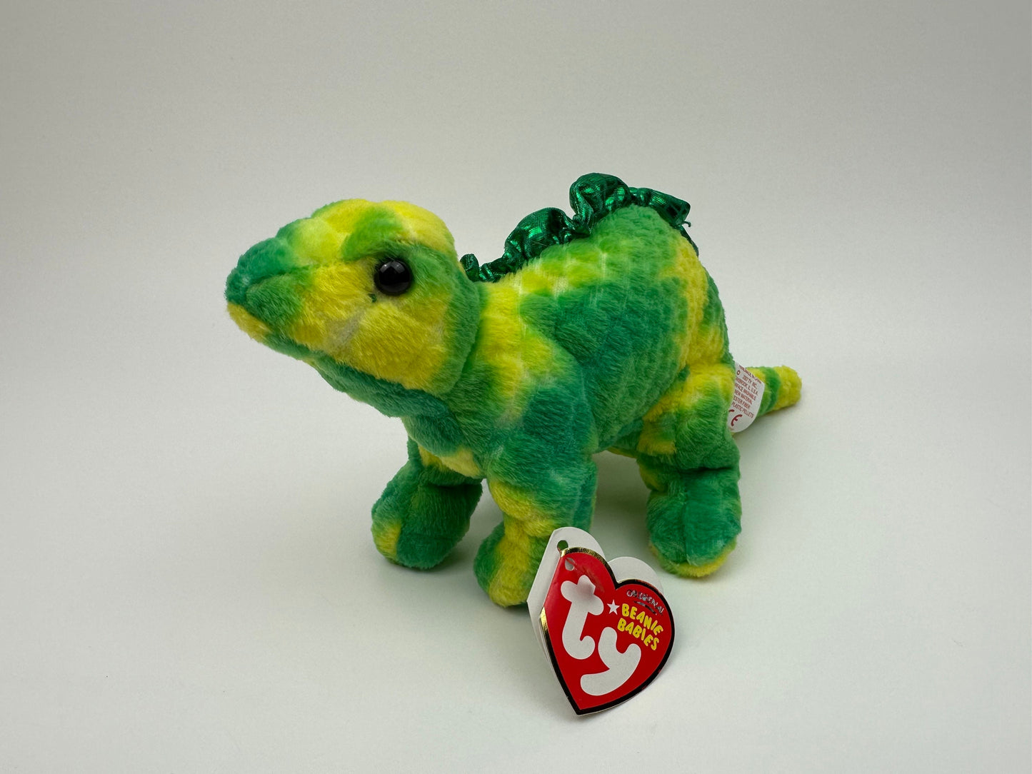 Ty Beanie Baby “Spikey” the Stegosaurus Dinosaur! *Rare* (6 inch)