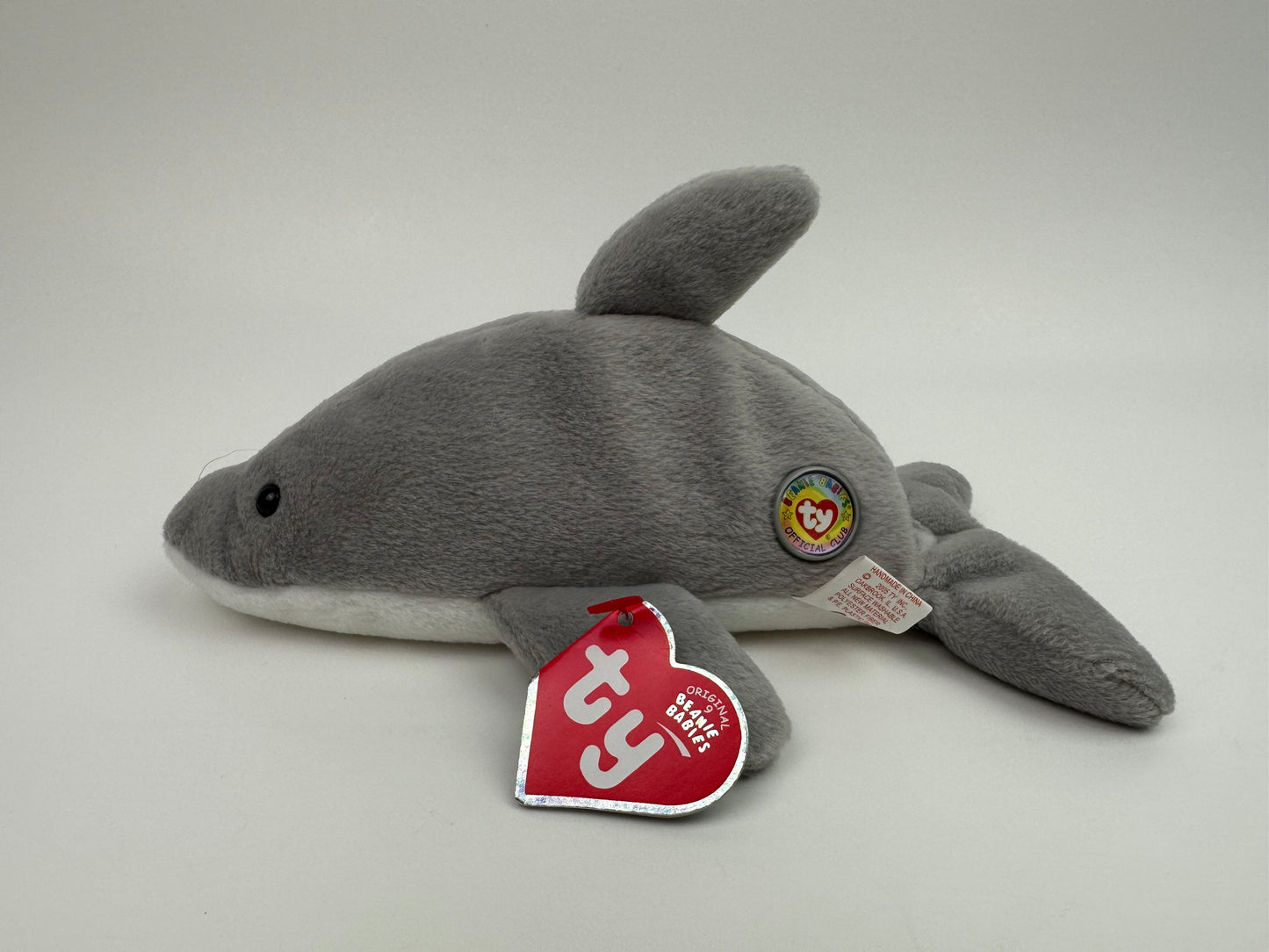 Ty Beanie Baby BBOC Exclusive (Beanie Baby Official Club) Flash the Dolphin! Original 9 Replica!