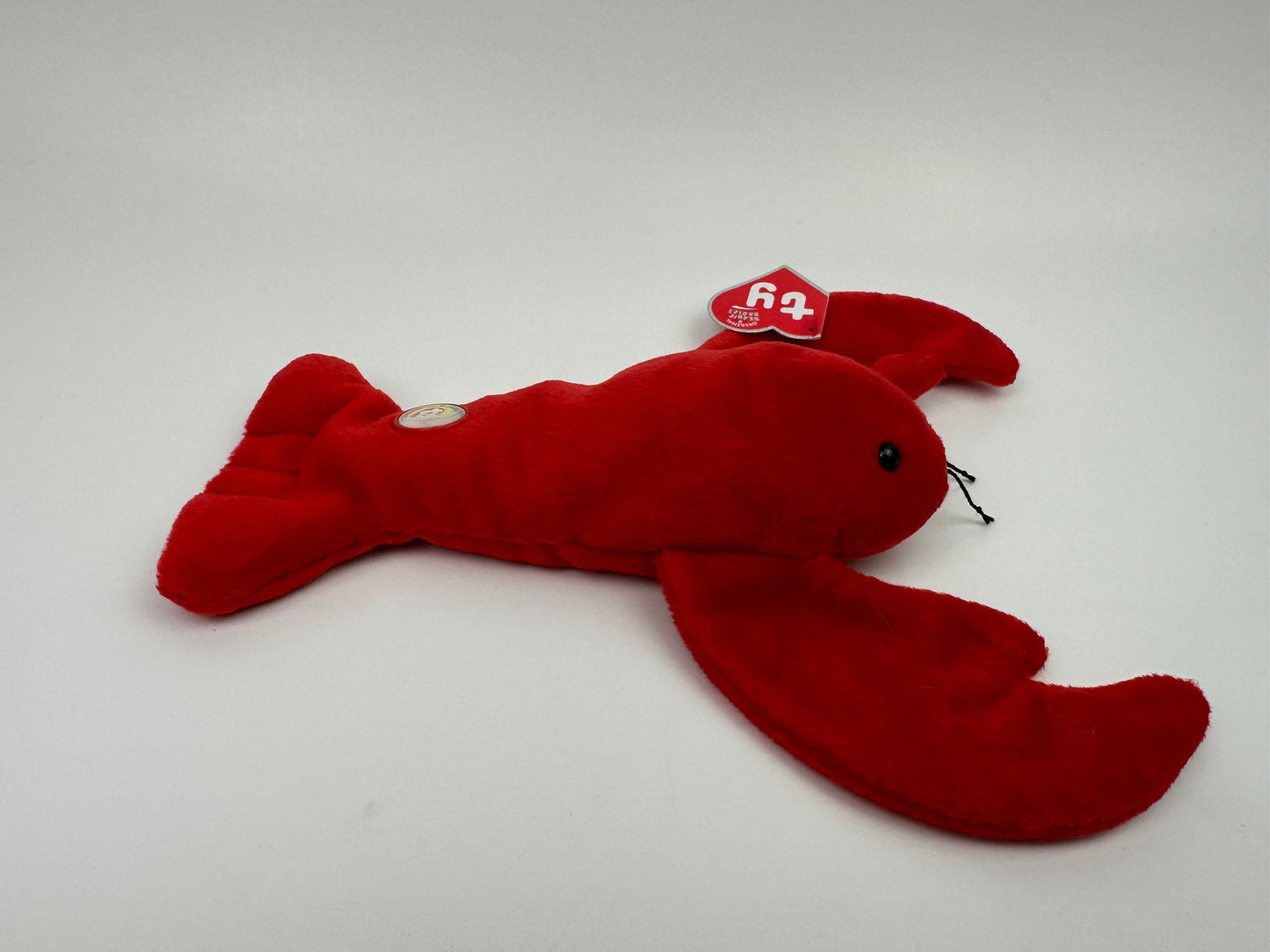 Ty Beanie Baby BBOC Exclusive (Beanie Baby Official Club) “Pinchers” the Lobster - Original 9 Replica! (8.5 inch)
