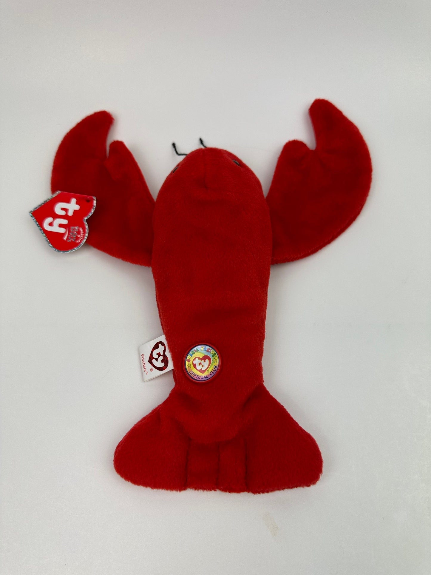 Ty Beanie Baby BBOC Exclusive (Beanie Baby Official Club) “Pinchers” the Lobster - Original 9 Replica! (8.5 inch)