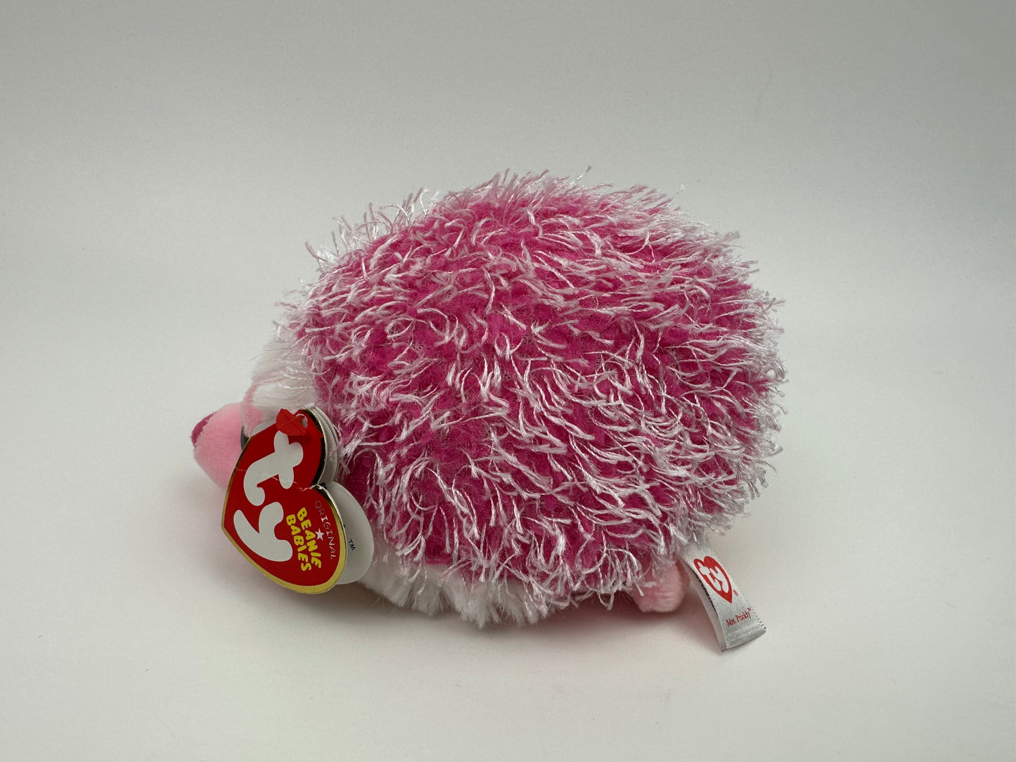 Ty Beanie Baby “Mrs. Prickly” the Pink Hedgehog - Creased Hang Tag! (5 inch)