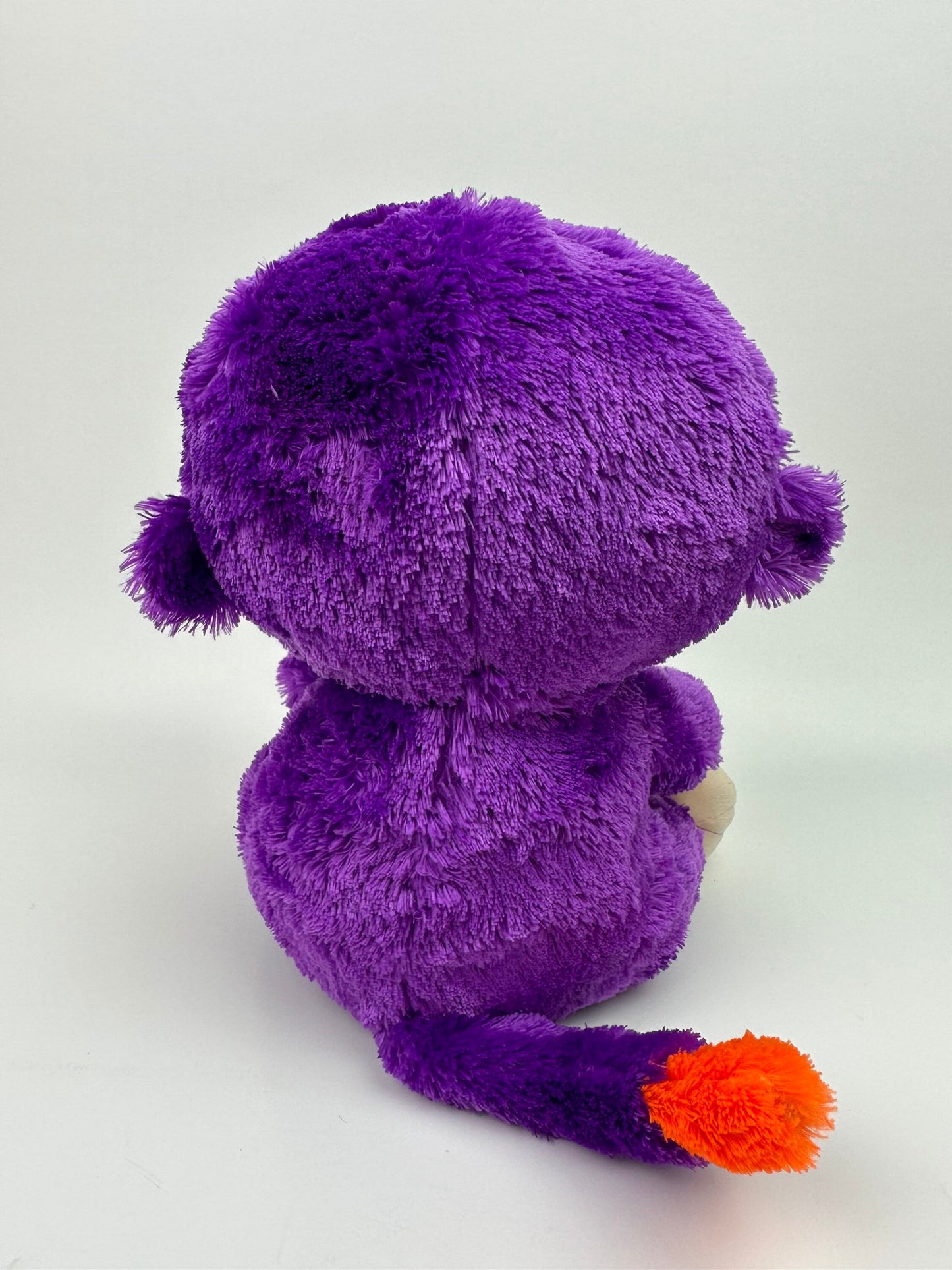 Ty Beanie Boo “Grapes” the Adorable Purple Monkey - Scuffed Eyes (9 inch)