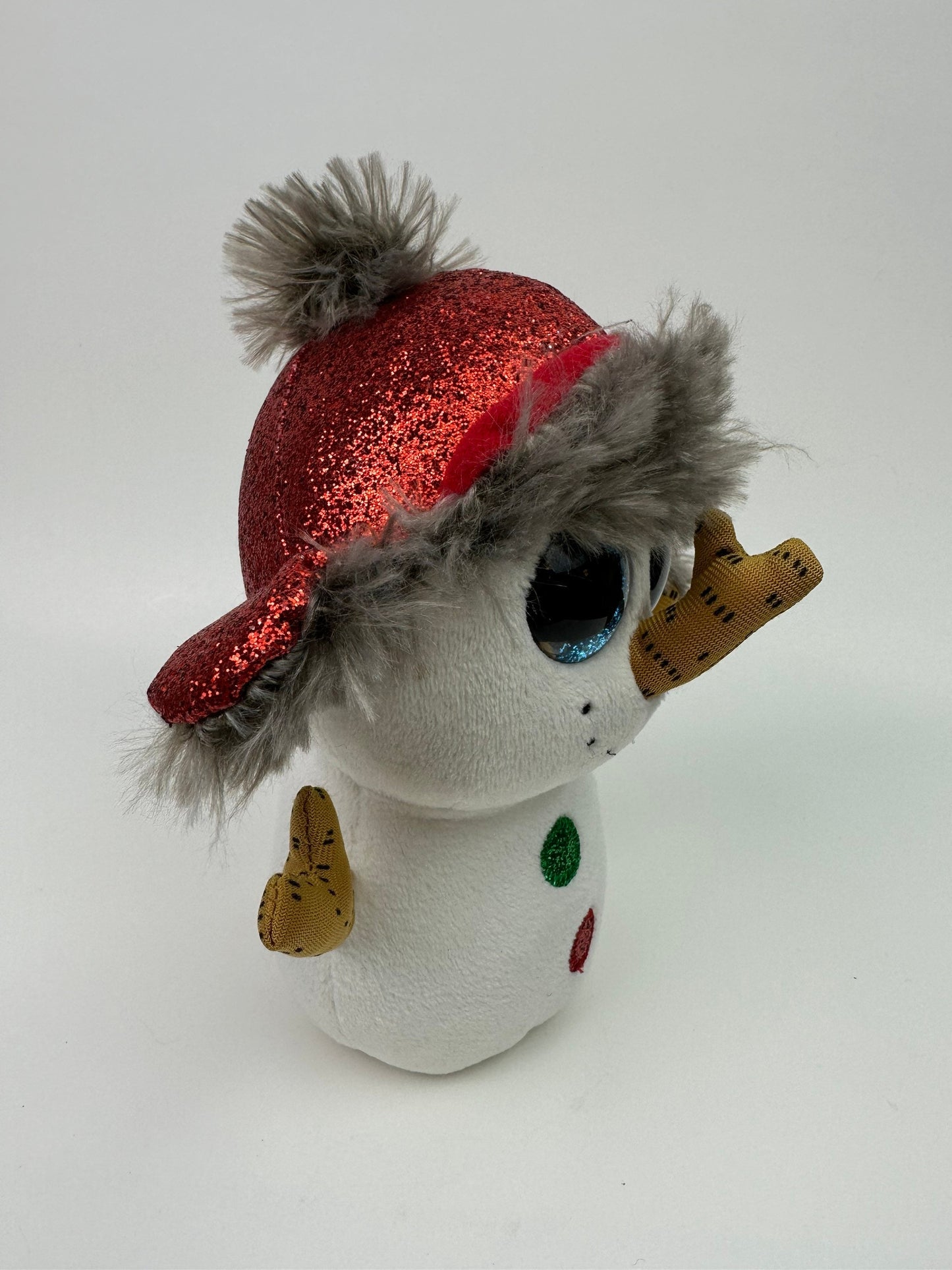 Ty Beanie Boo “Buttons” the Snowman - No Hang Tag (6 inch)