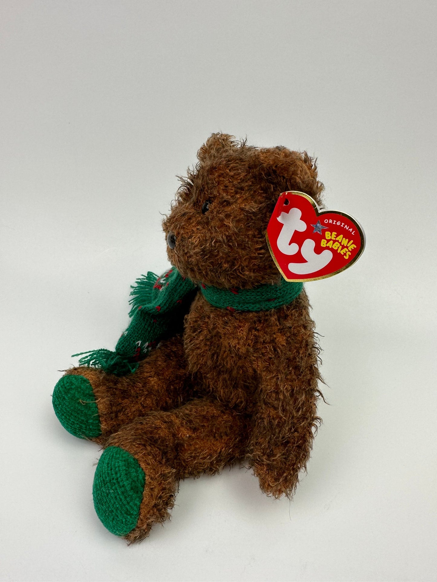 Ty Beanie Baby “Season’s Greetings” the Holiday Bear - Hallmark Gold Crown Exclusive (8.5 inch)