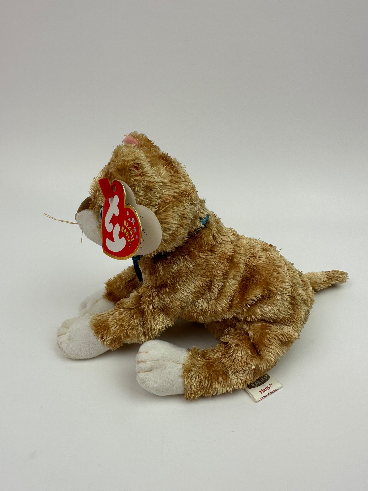 Ty Beanie Baby “Mattie” the Orange Tabby Cat (7 inch)