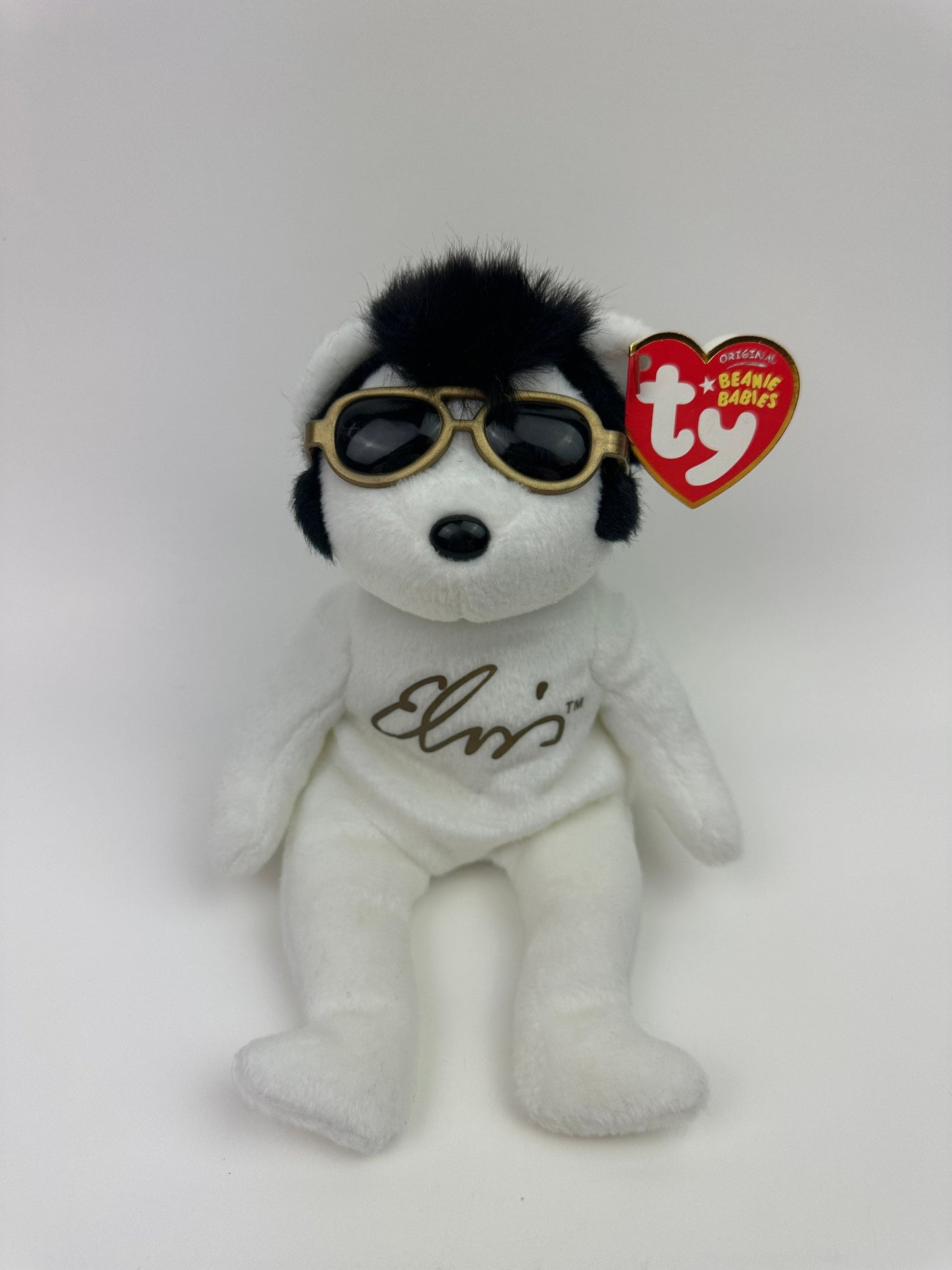 Ty Beanie Baby “Viva Las Beanies” the Elvis Presley Bear - Walgreen’s Exclusive (8.5 inch) Vintage 1990s 2000s Beanies