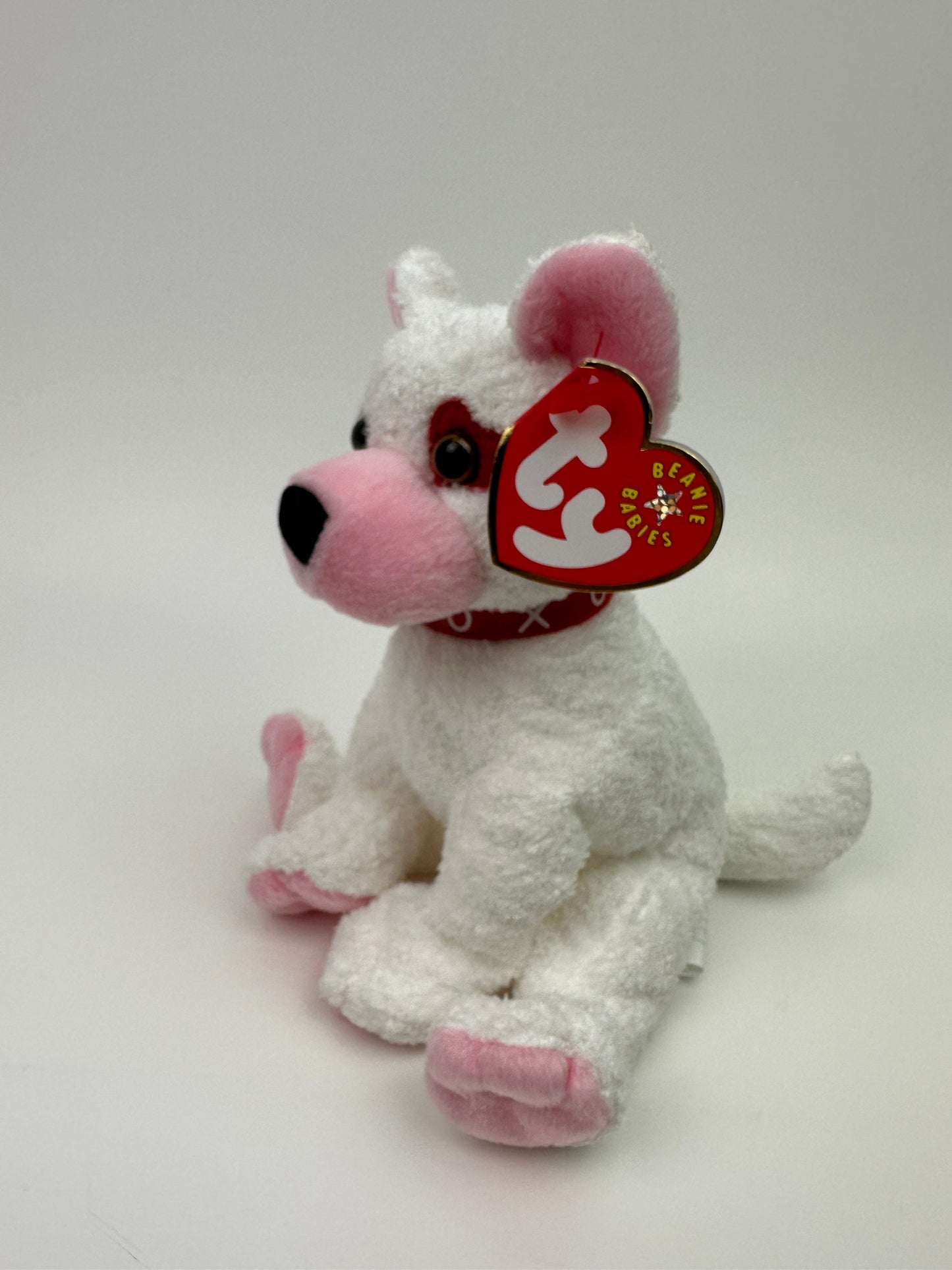 Ty Beanie Baby “Cupid” the Dog with Adorable Heart over Eye! (6.5 inch)