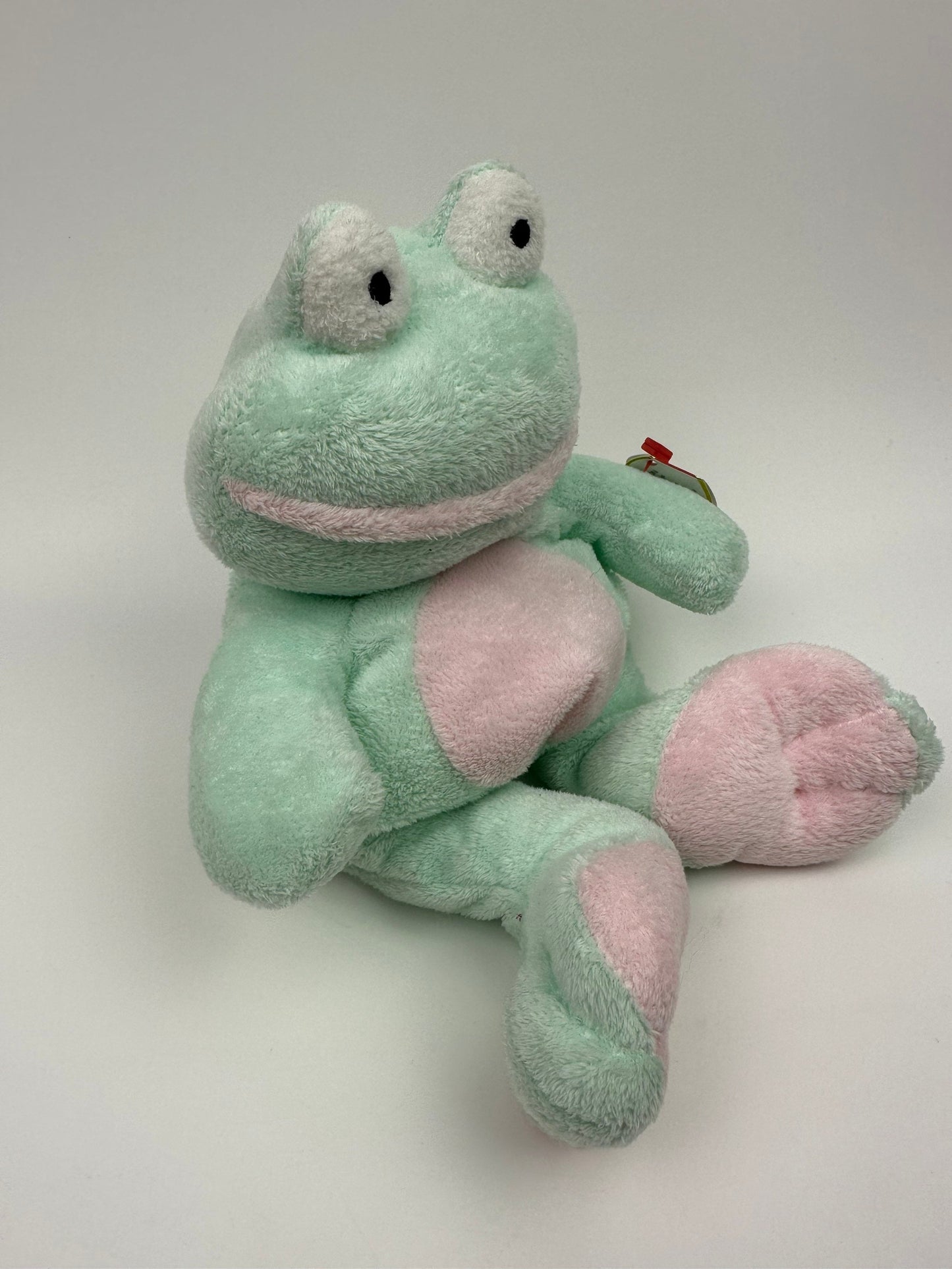 Ty Pluffies “Grins” the Super Adorable Frog Plush - Ty Pluffies Collection  (10 inch)