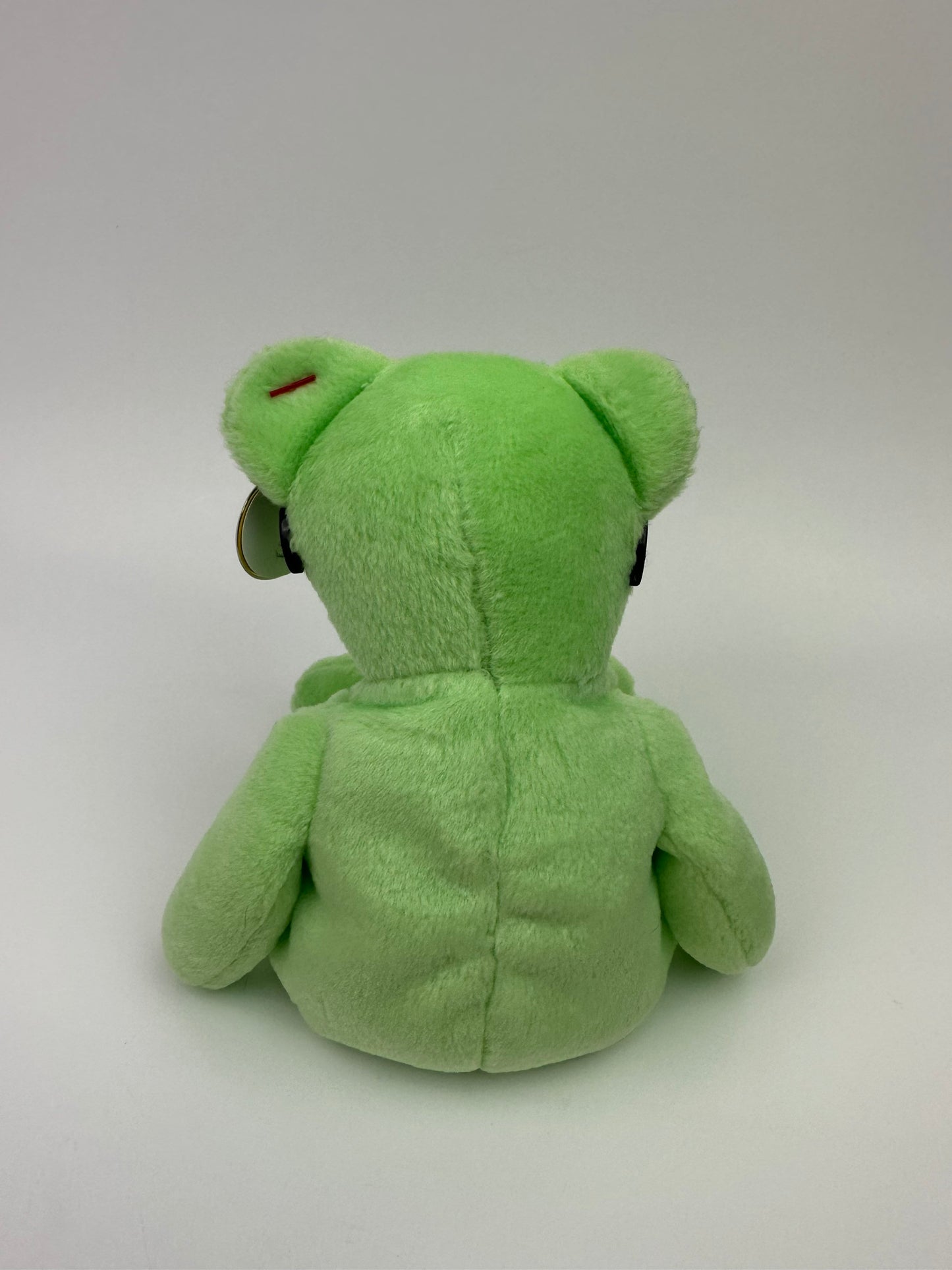 Ty Beanie Baby “Summertime Fun” Colourful Sunglasses Bear, Green Atlanta Version! Trade Show Exclusive! *Rare* (8.5 inch)