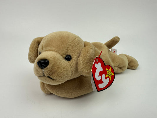 Ty Beanie Baby “Fetch” the Yellow Lab Dog ! (8.5 inch)