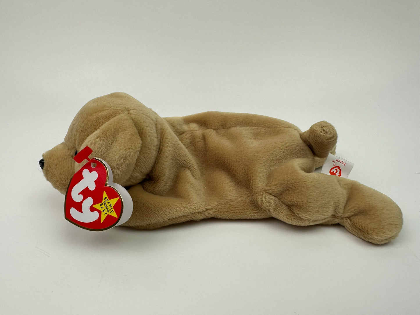 Ty Beanie Baby “Fetch” the Yellow Lab Dog ! (8.5 inch)