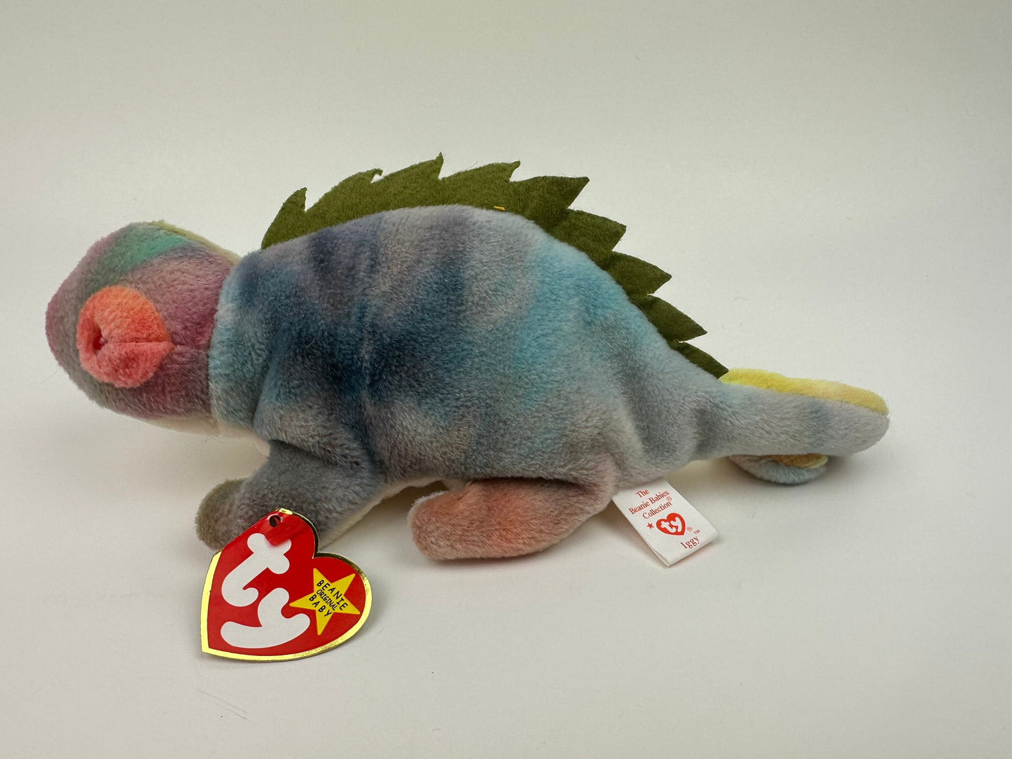 Ty Beanie Baby “Iggy” the Unique Coloured Tie-Dye Iguana! (9 inch)