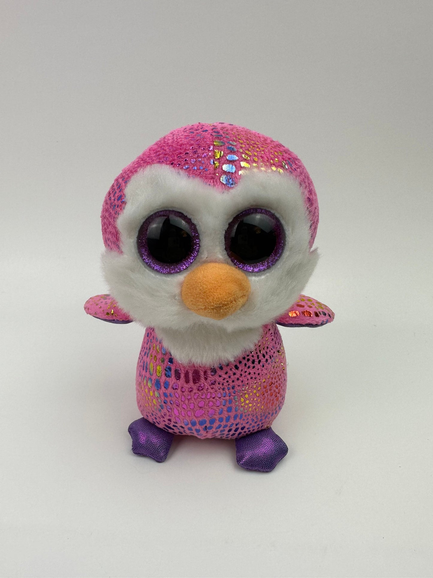 Ty Beanie Boo “Patty” the Pink Penguin, Justice Exclusive - No Hang Tag (6 inch)