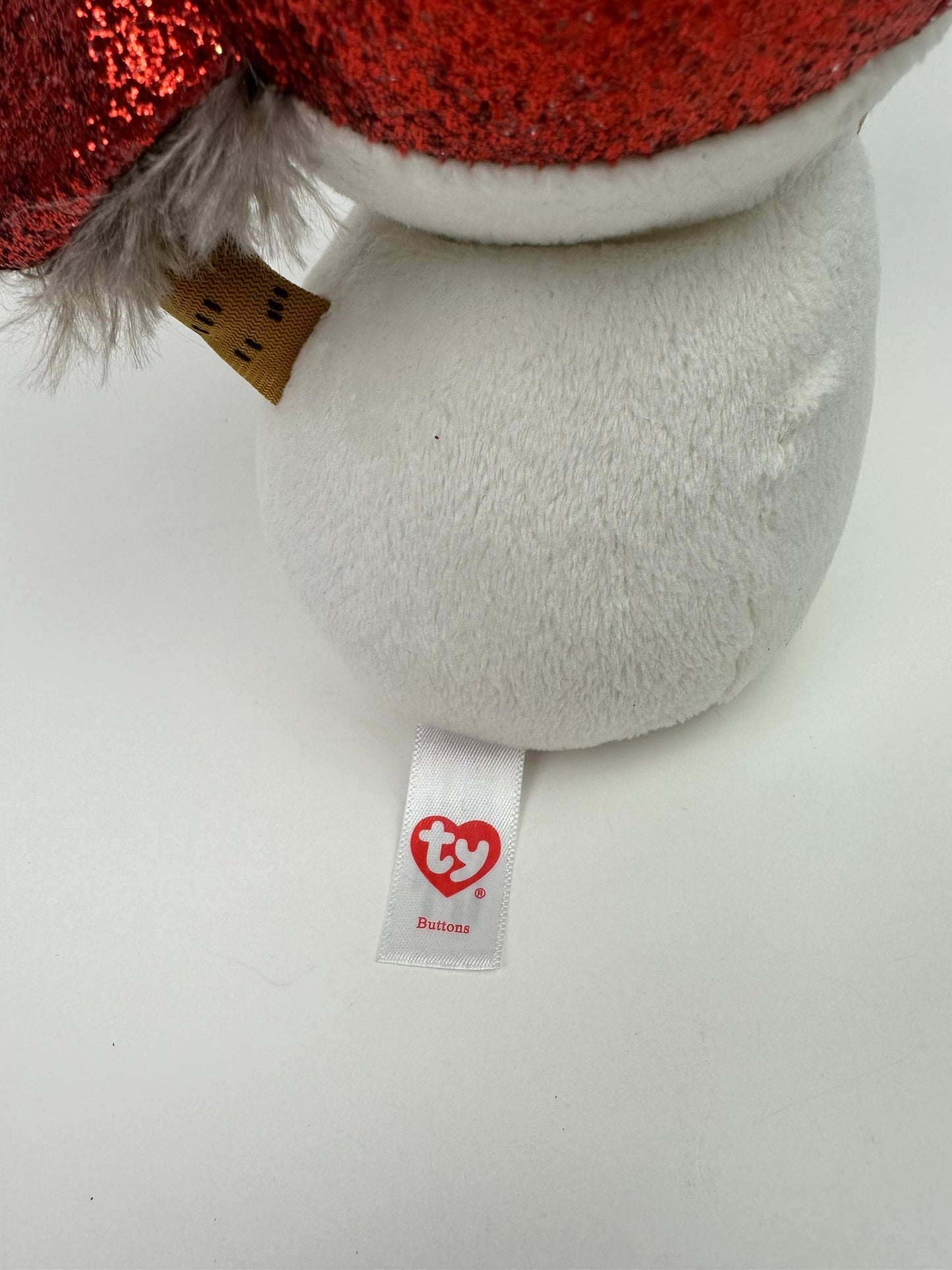 Ty Beanie Boo “Buttons” the Snowman - No Hang Tag (6 inch)