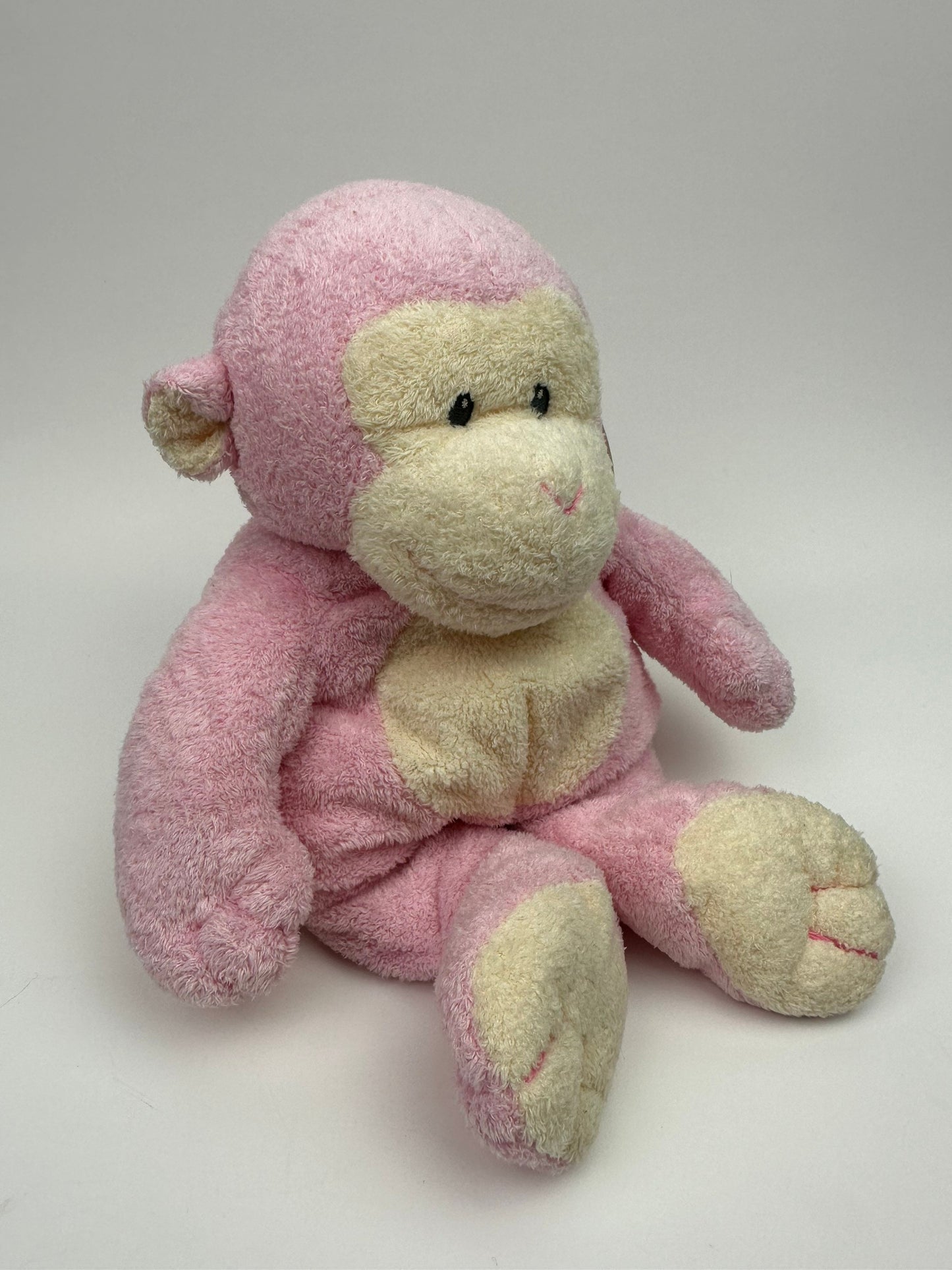 Ty Pluffies Collection “Baby Dangles” the Monkey  - Love to Baby, Pink Version! *Extremely Rare* (10 inch)