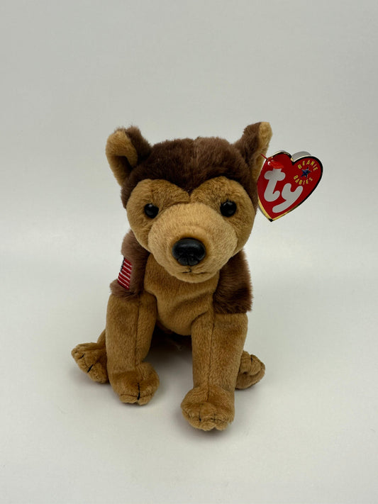 Ty Beanie Baby “Courage” the German Shepard - In honour of those who lost their lives in 9-11 (6 inch)