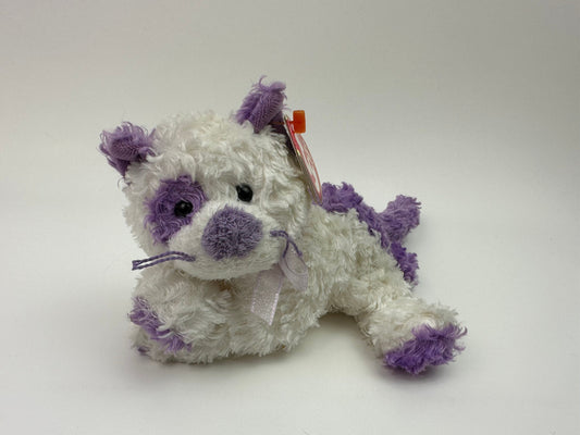 Ty Beanie Baby “Violetta” the adorable purple kitty cat (6 inch)