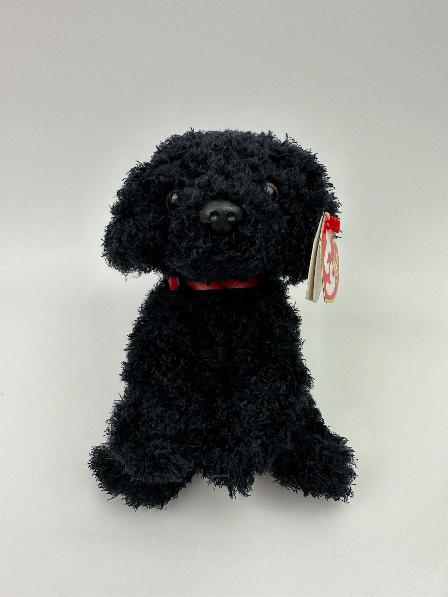 Ty Beanie Baby “Outlaw” the Black Curly Hair Dog! *Rare* (5.5 inch)