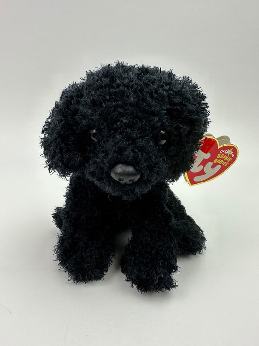 Ty Beanie Baby “Outlaw” the Black Curly Hair Dog! *Rare* (5.5 inch)