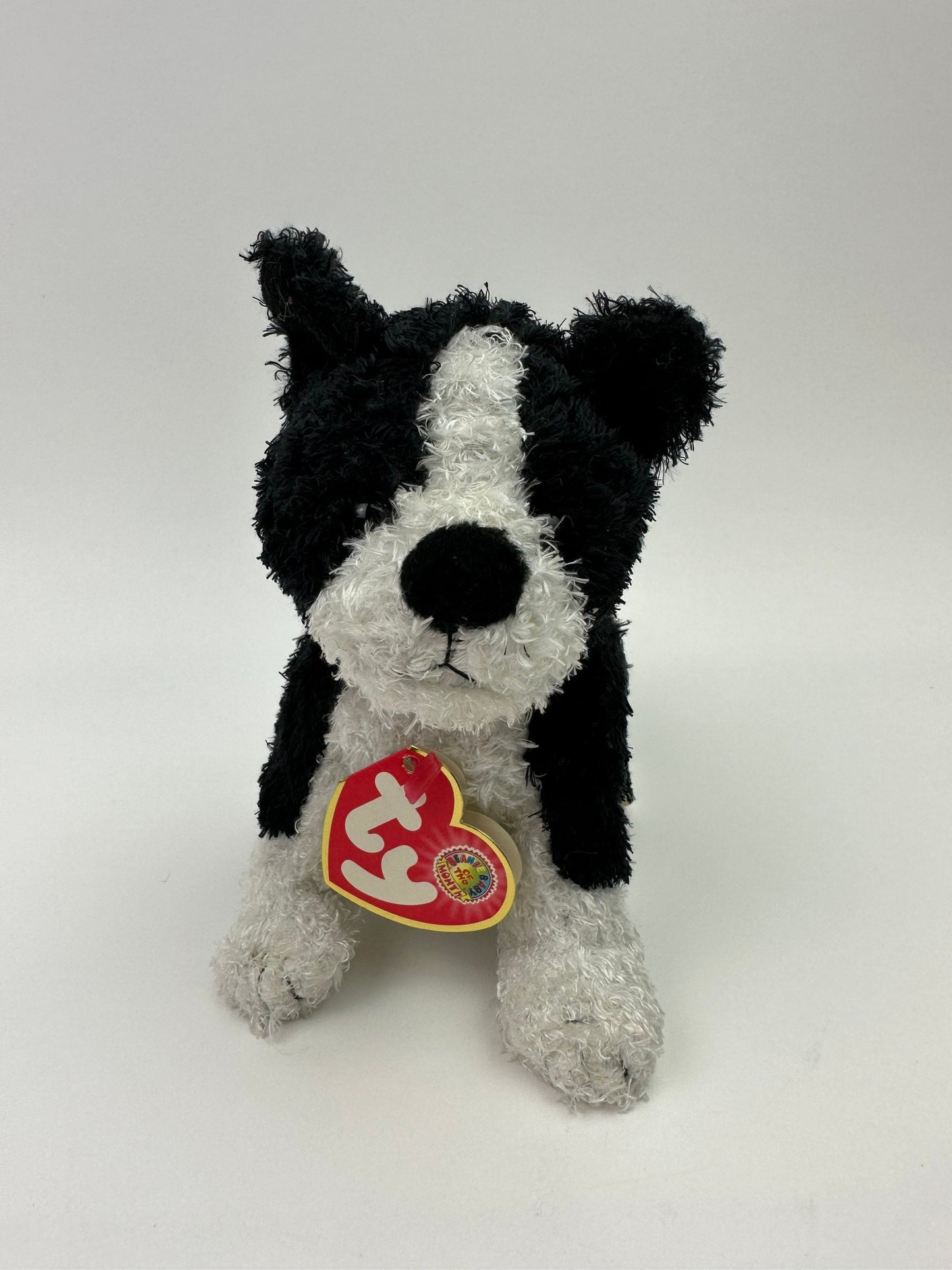 Ty Beanie Baby “Barklowe” the Black and White Dog! Beanie Baby of the Month (6.5 inch)