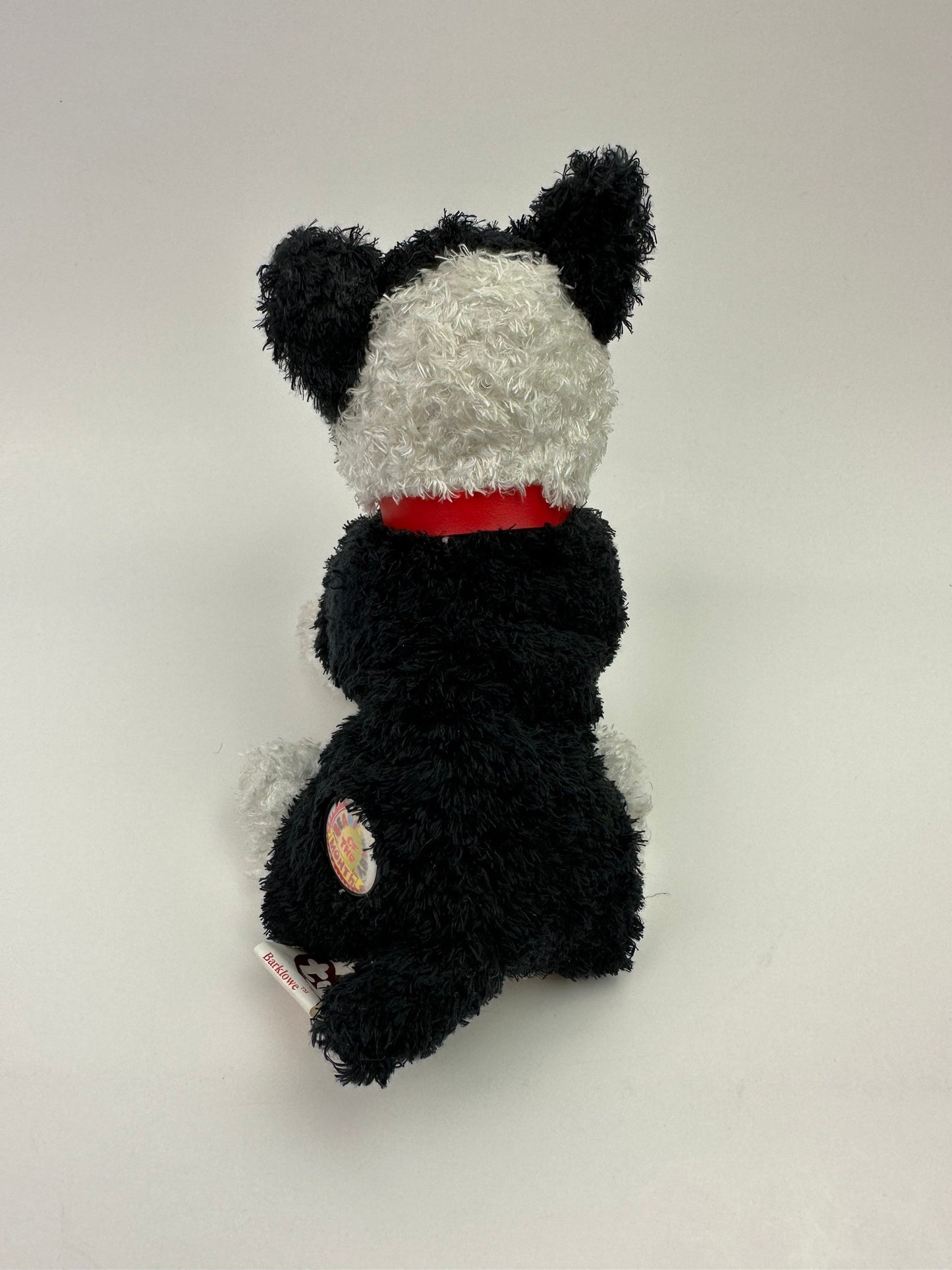 Ty Beanie Baby “Barklowe” the Black and White Dog! Beanie Baby of the Month (6.5 inch)