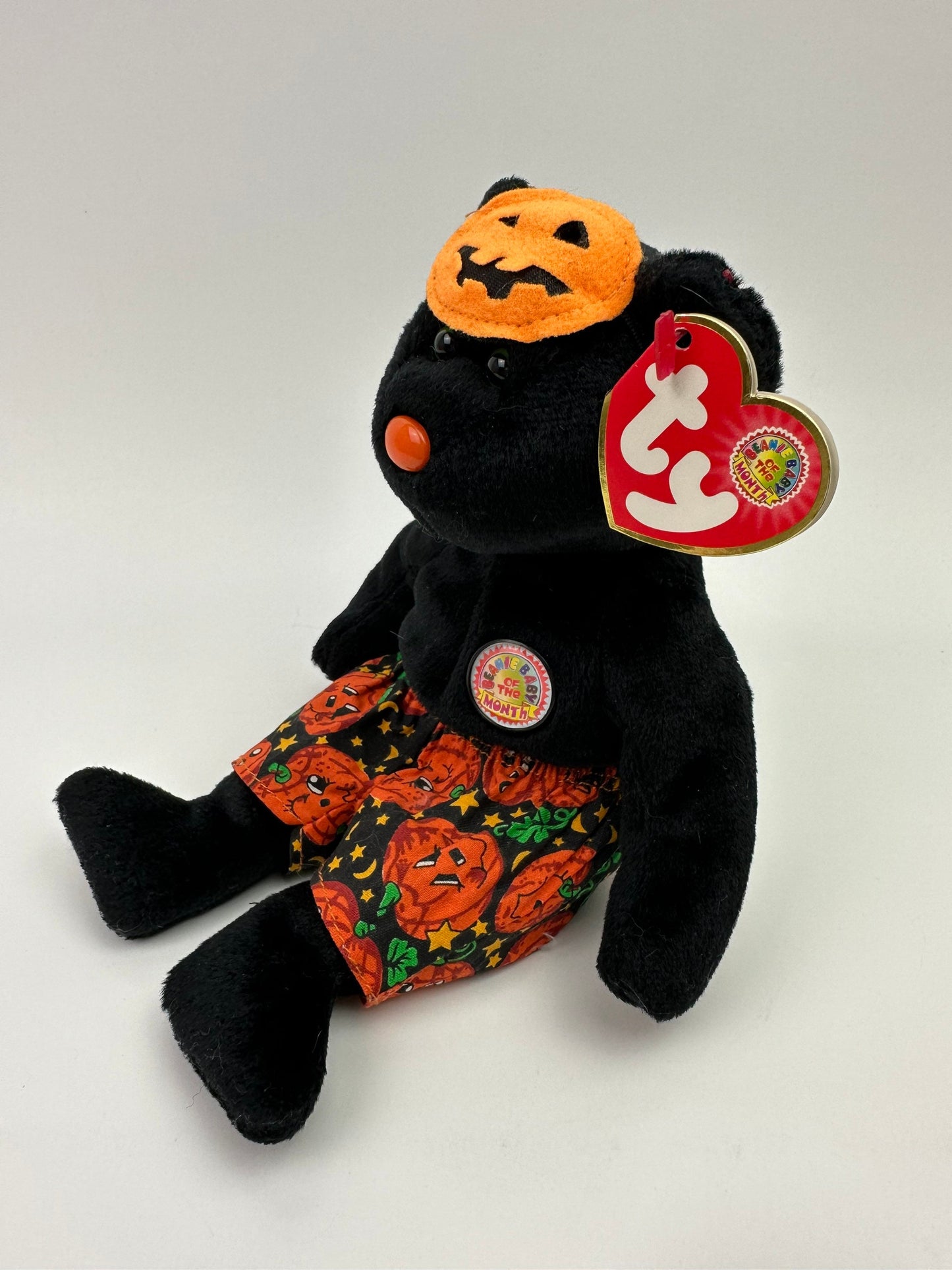 Ty Beanie Baby “Scares” the Halloween Bear - Beanie Baby of the Month (8 inch)