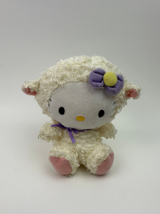 Ty Beanie Baby Vintage “Hello Kitty” the Hello Kitty Easter Lamb Plush - No Hang Tag (5.5 inch)