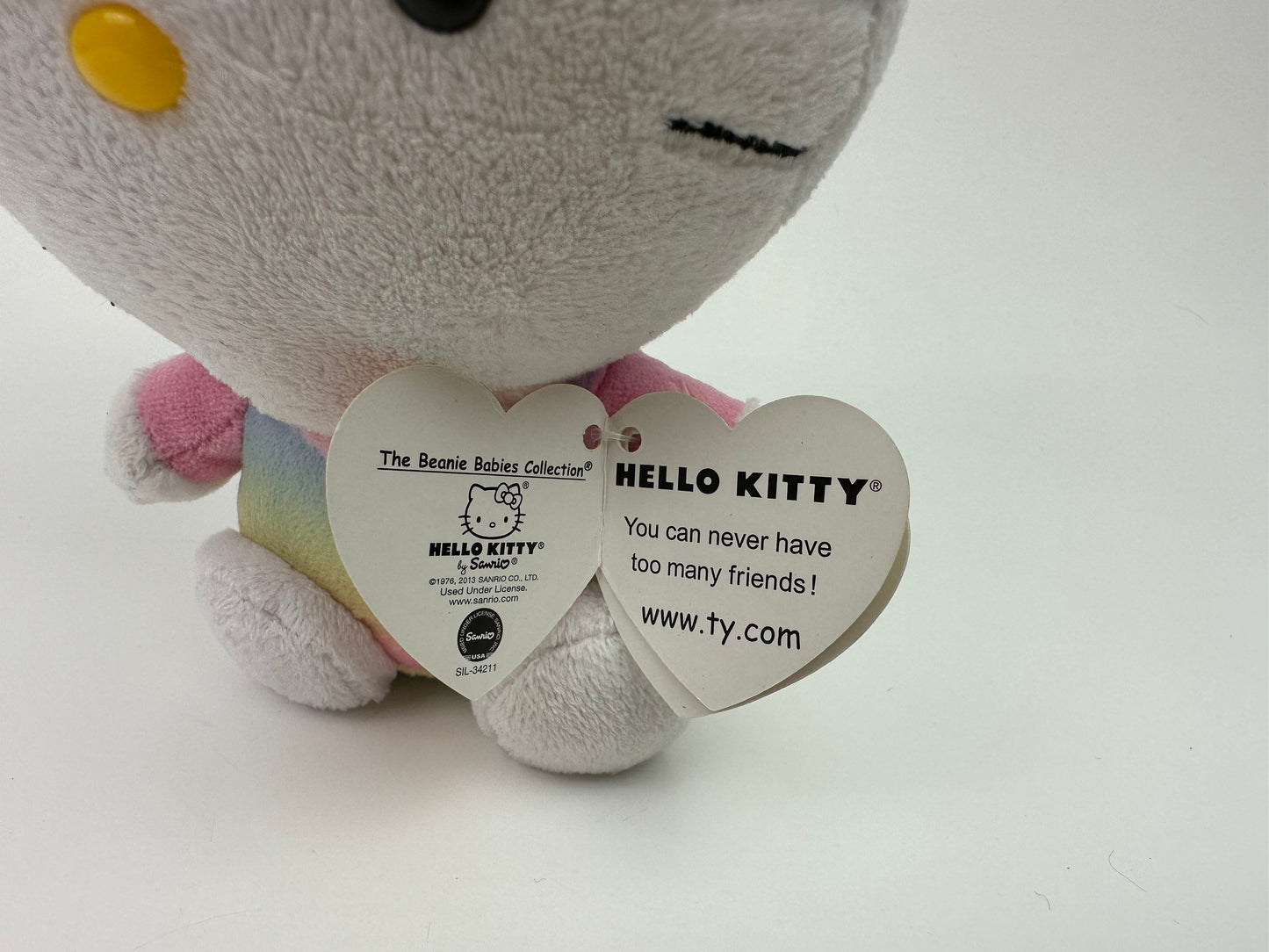 Ty Beanie Baby Vintage "Hello Kitty” the Hello Kitty Plush with Bunny Ears (5.5 inch)