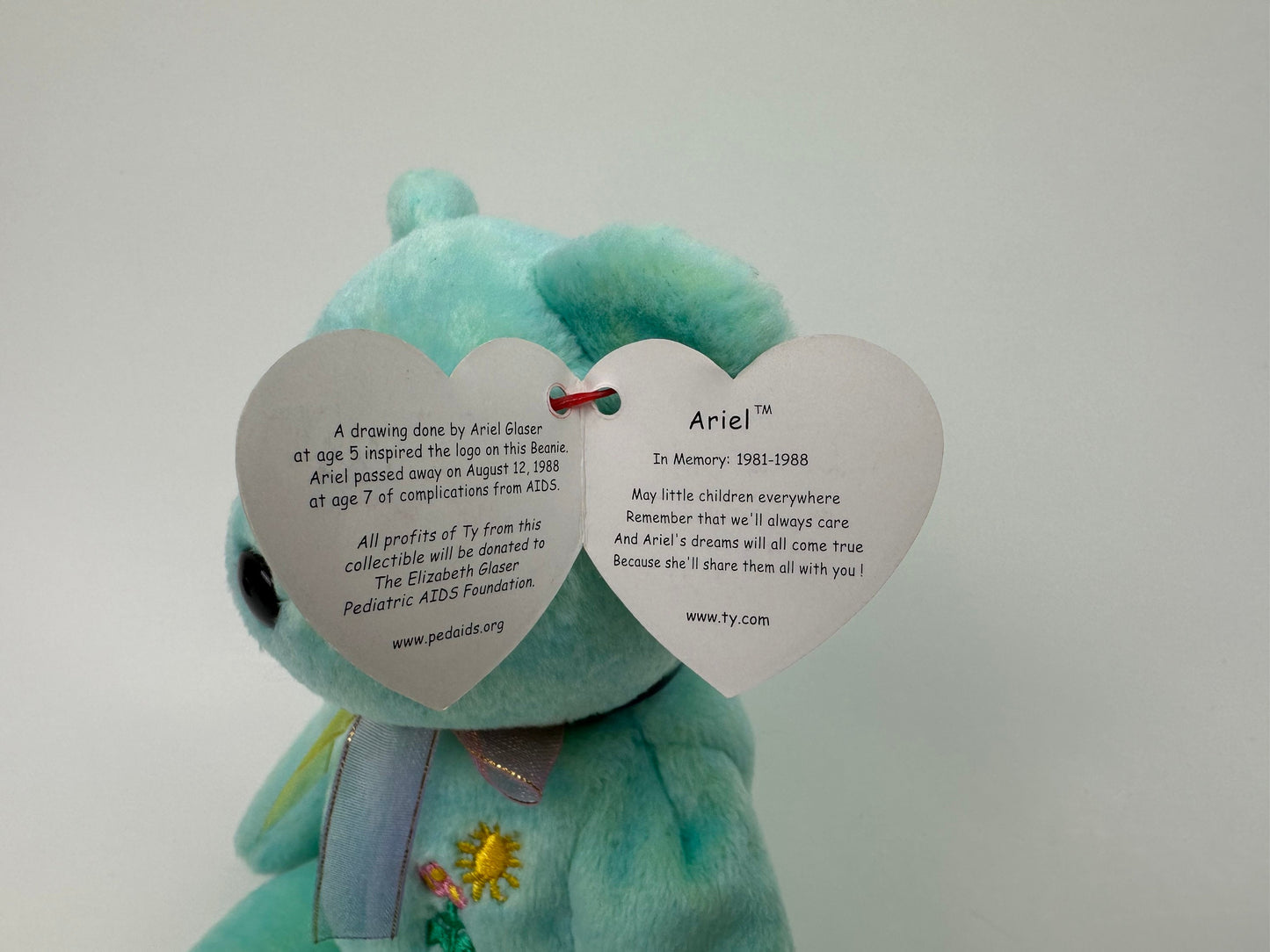 Ty Beanie Baby “Ariel” the Bear! (8.5 inch)