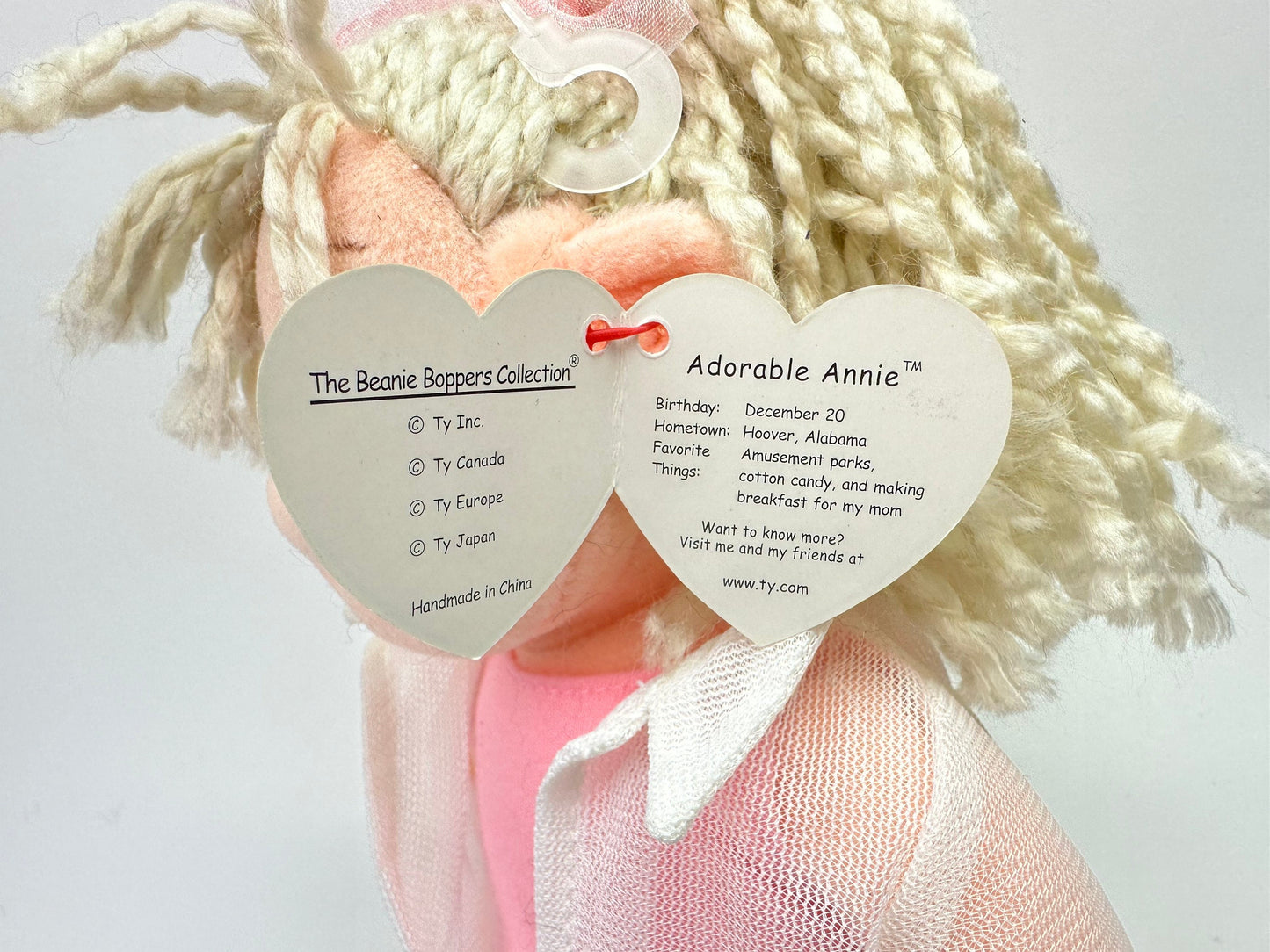 Ty Beanie Bopper “Adorable Annie” the Beanie Kid / Bopper / Doll (12 inch)