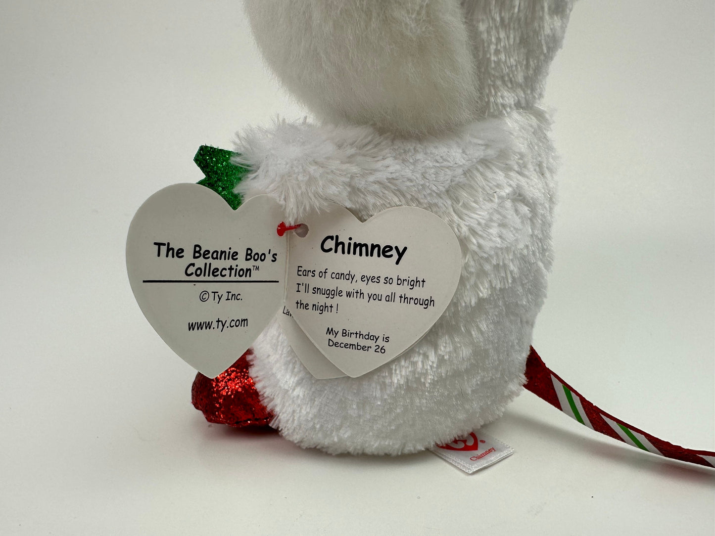 Ty Beanie Boo “Chimney” the Grey Holiday Mouse (6 inch)