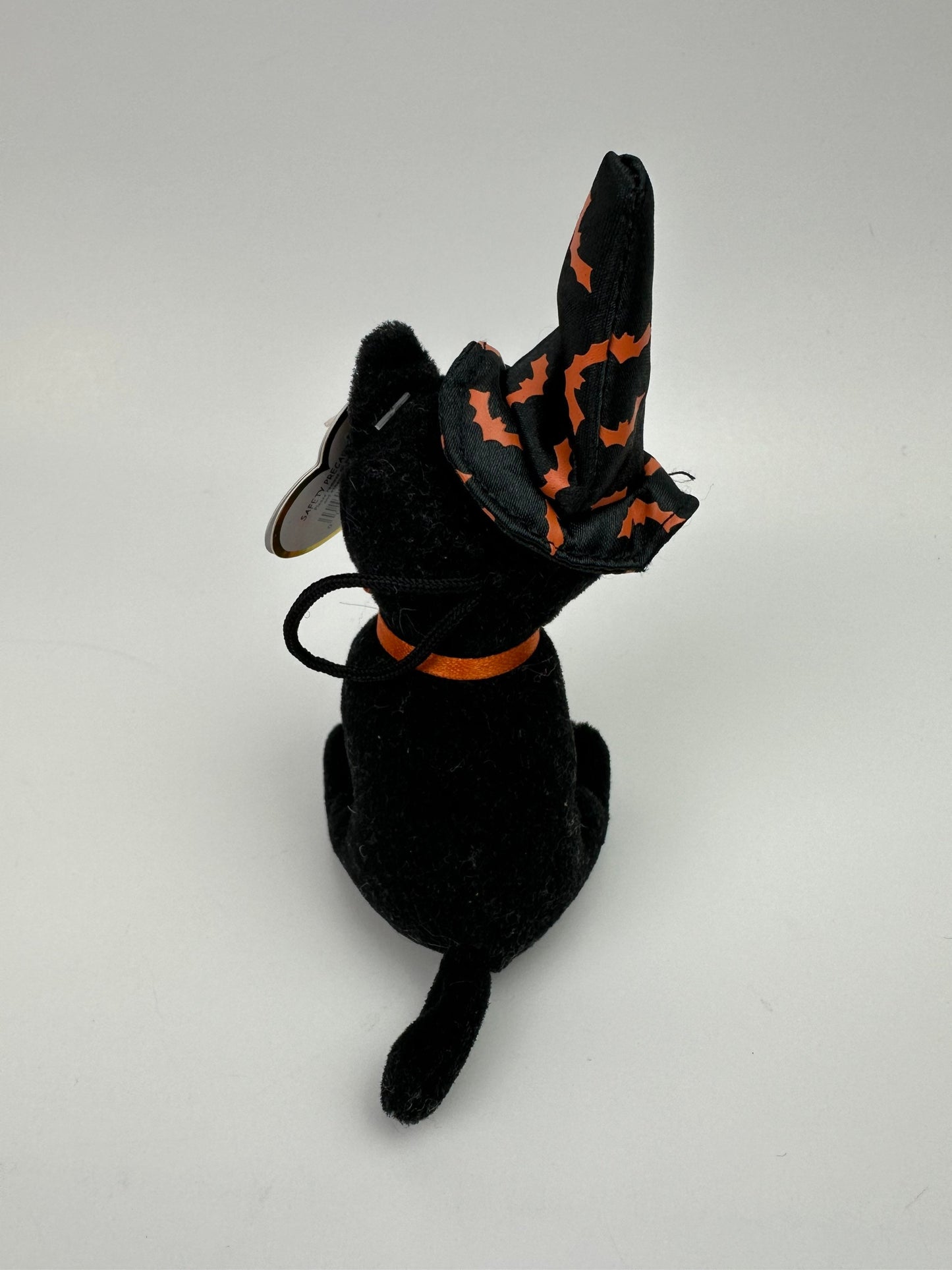 Ty Halloweenie Beanie “Scurry” the Black Cat with Hat - Teenie Beanie! (3 inch)