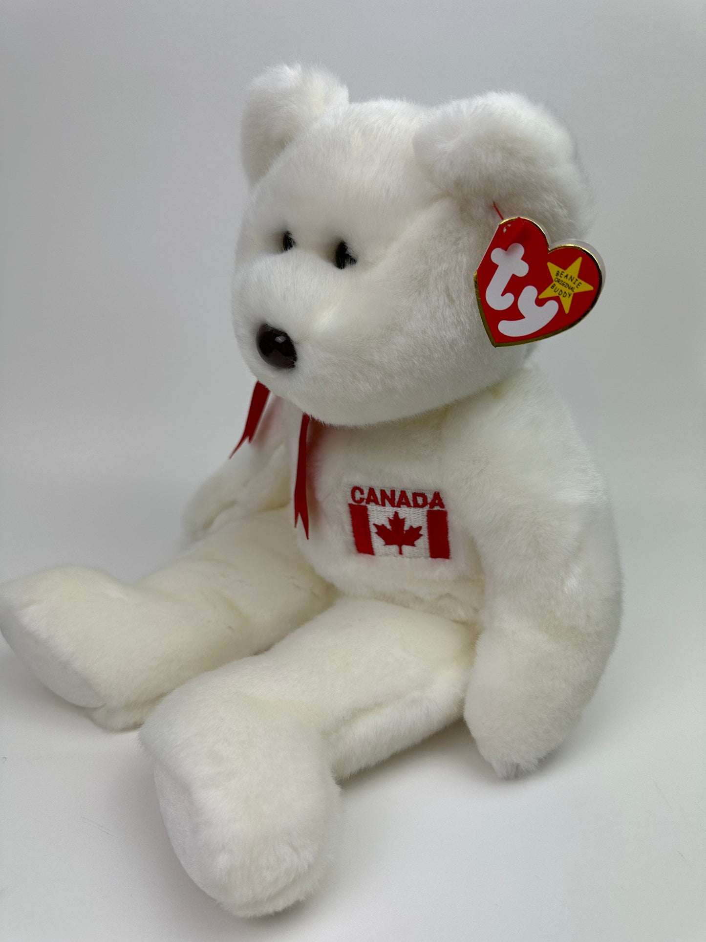 Ty Beanie Buddy Maple the Canadian Bear! (13.5 inch)