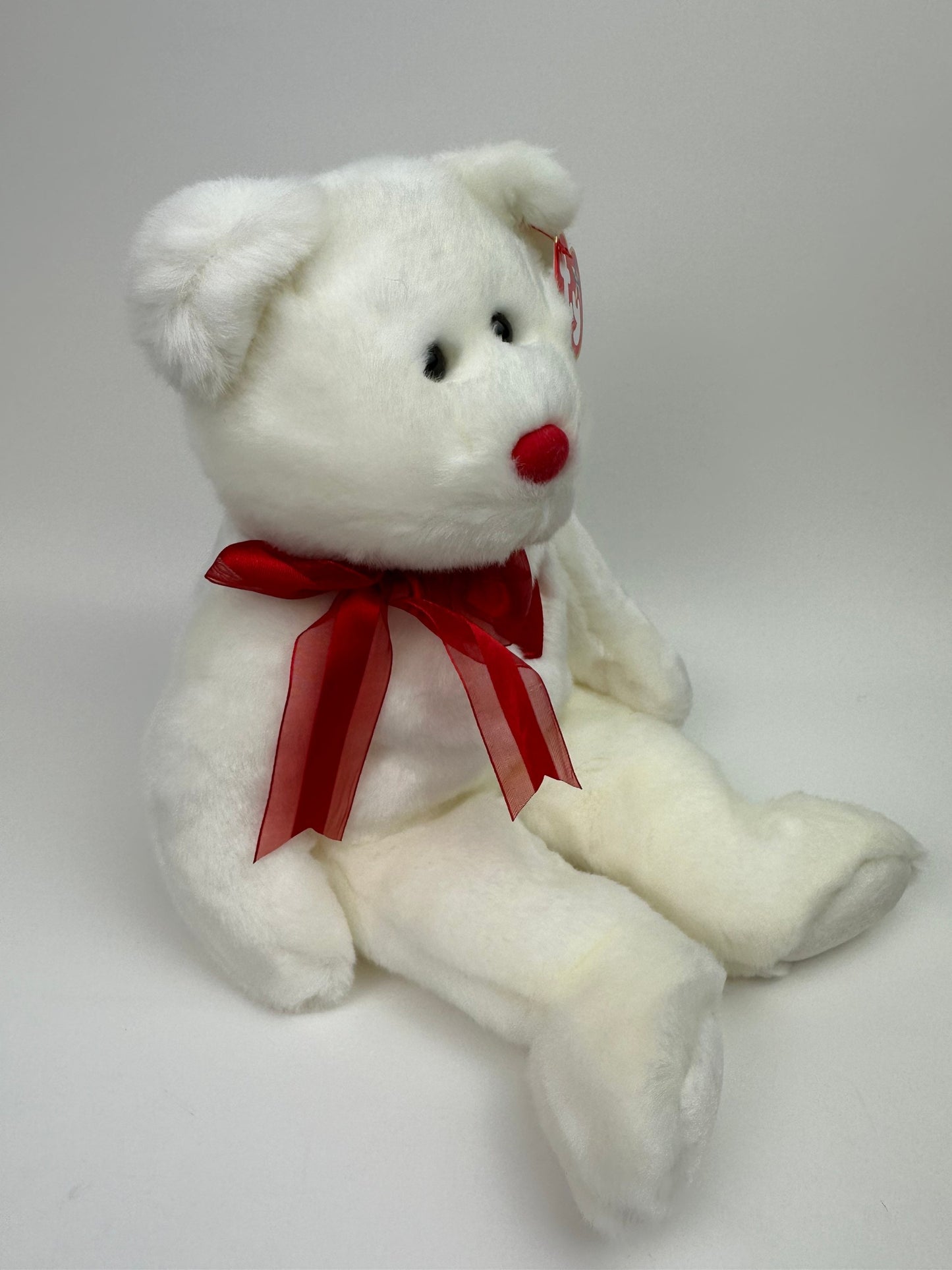 Ty Valentine’s Day Beanie Buddy “Valentino” The White Bear (13.5 inch)