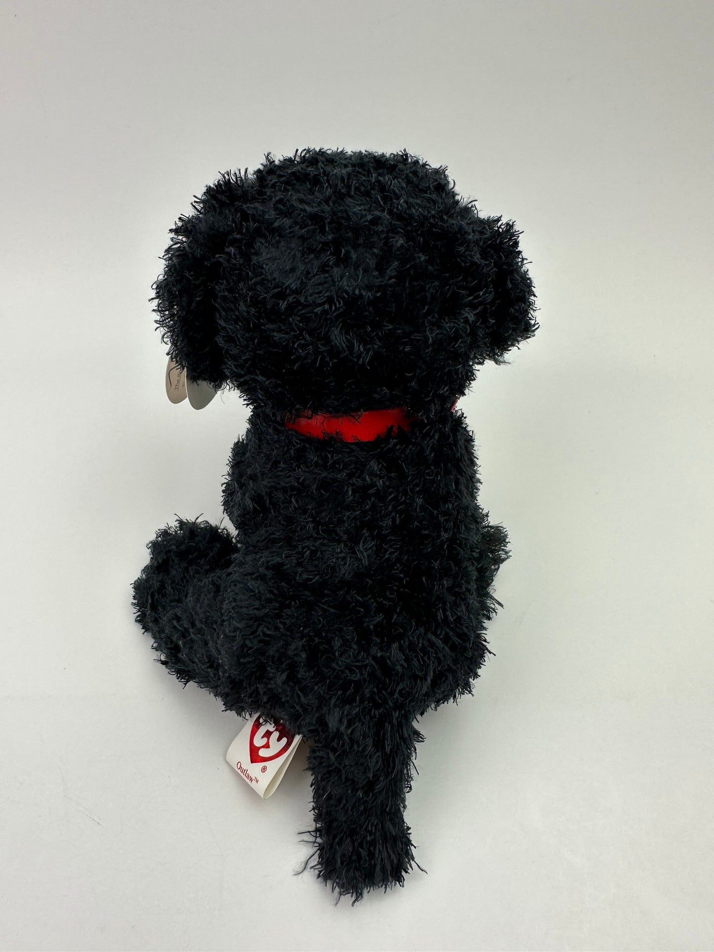 Ty Beanie Baby “Outlaw” the Black Curly Hair Dog! *Rare* (5.5 inch)