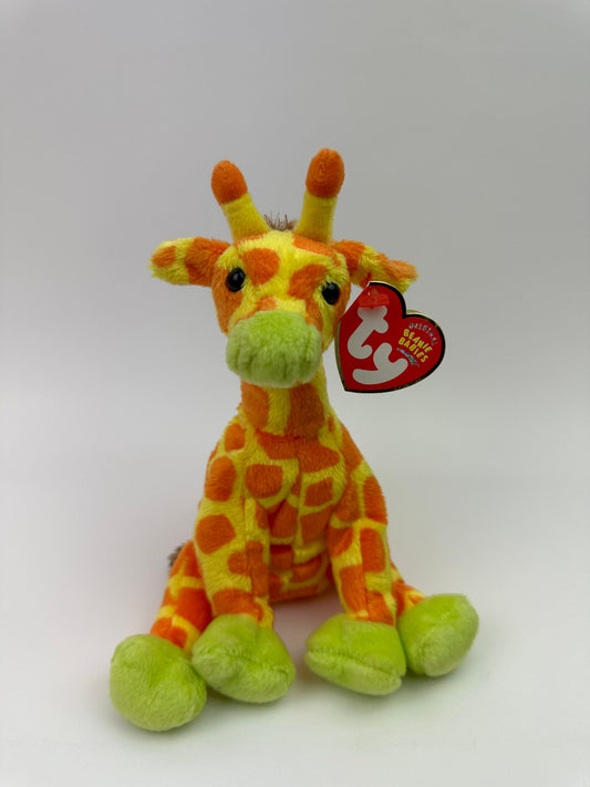 Ty Beanie Baby “Giraffiti” the Giraffe  - Circus Beanie (7 inch)