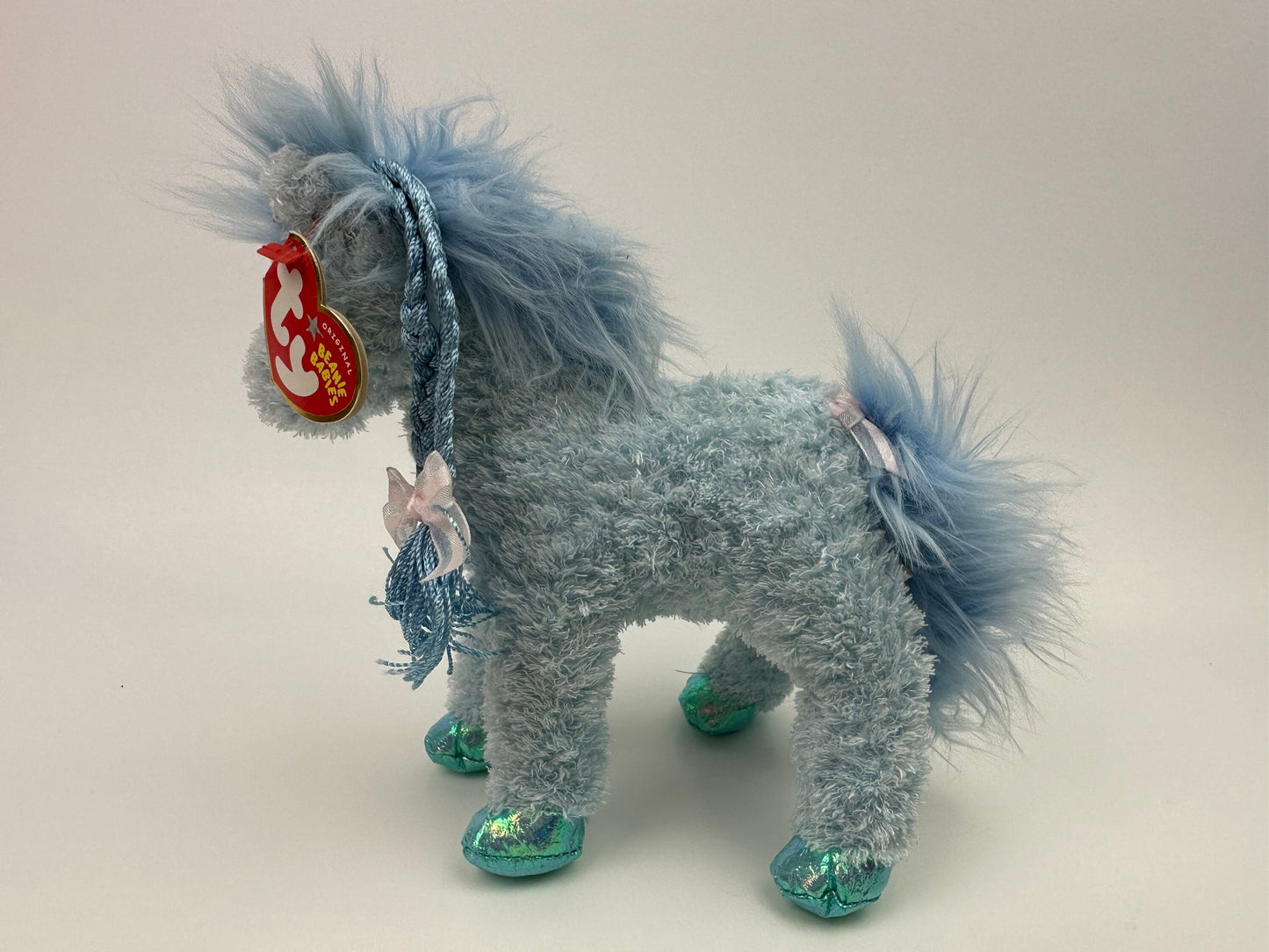 Ty Beanie Baby “Charming” the Blue Horse (6.5 inch)