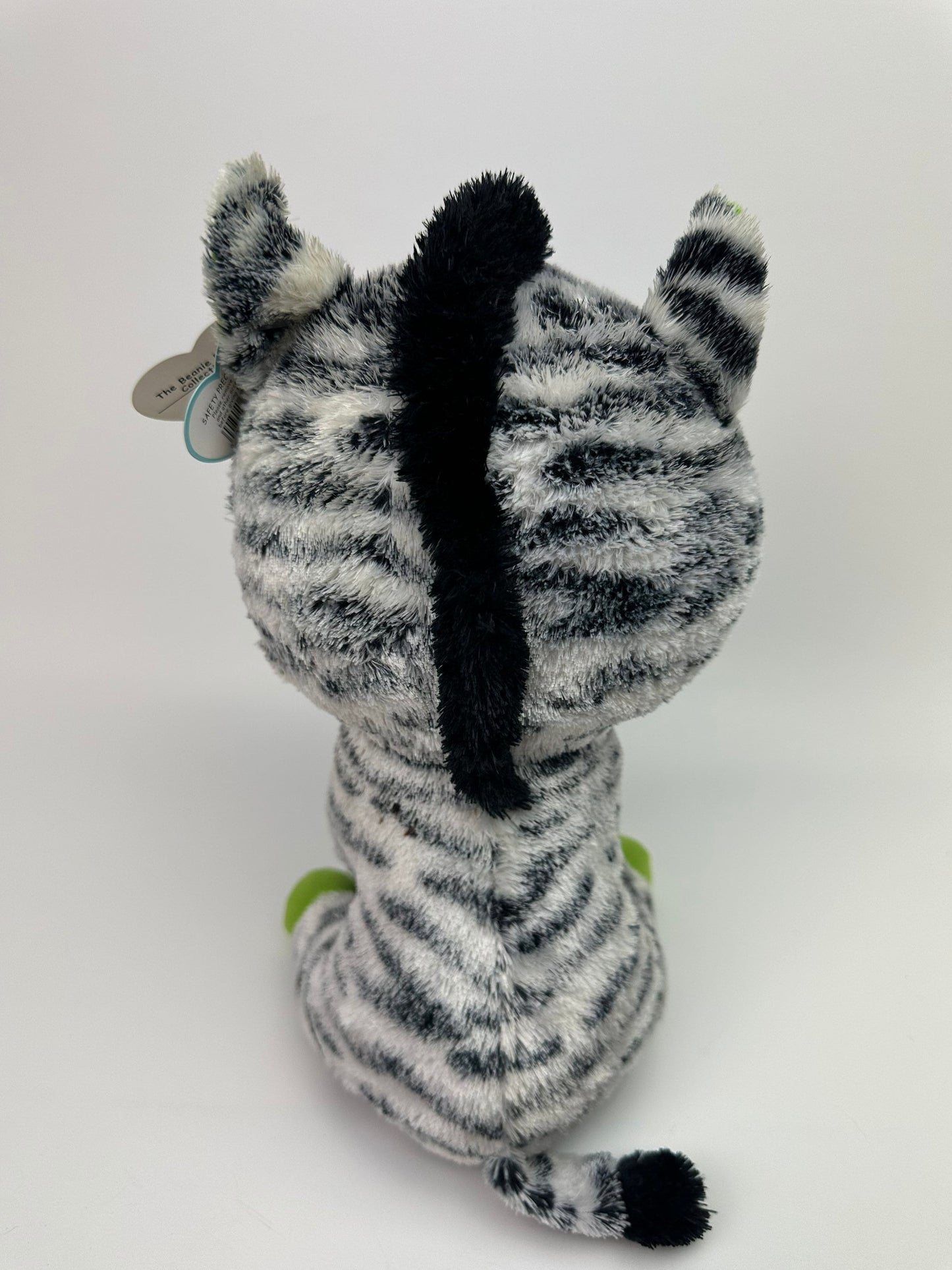 Ty Beanie Boo “Zig-Zag” the Cute Zebra - Purple Tag - Scuffs on Eyes (9 inch)